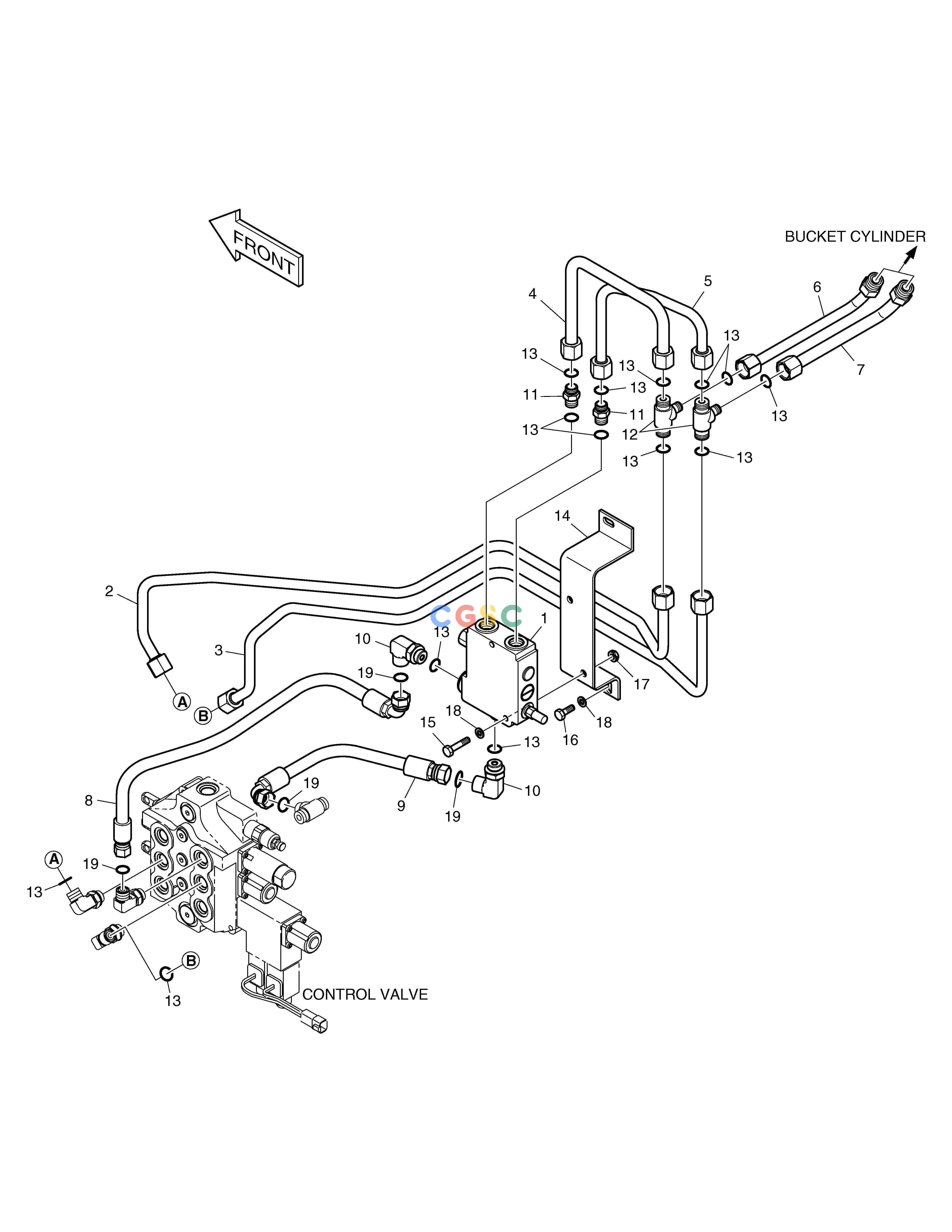 斗山零件查询SELF LEVEL PIPING 450 PLUS_TIER-3 Doosan parts catalog online