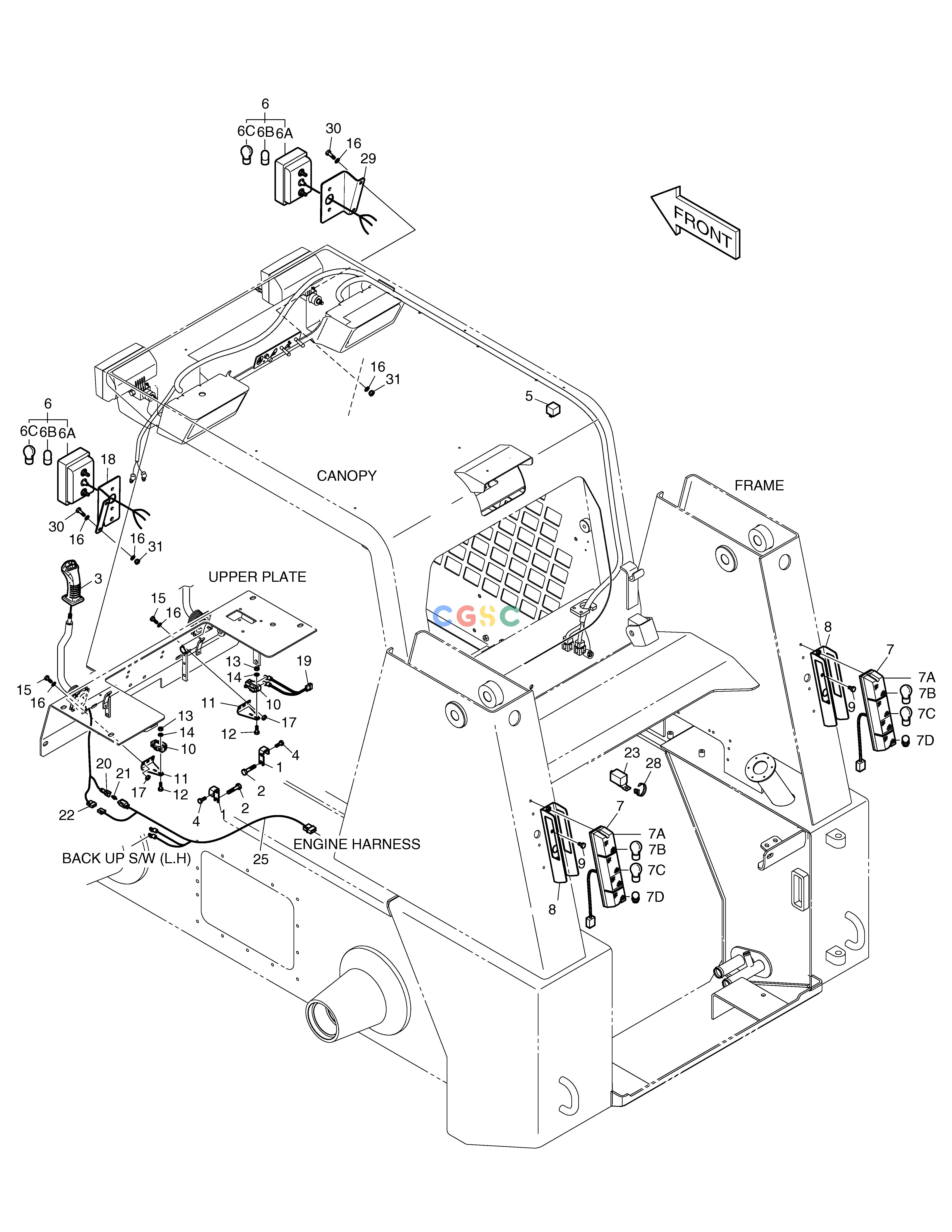 斗山零件查询ADDITIONAL LAMP 450 PLUS_TIER-3 Doosan parts catalog online