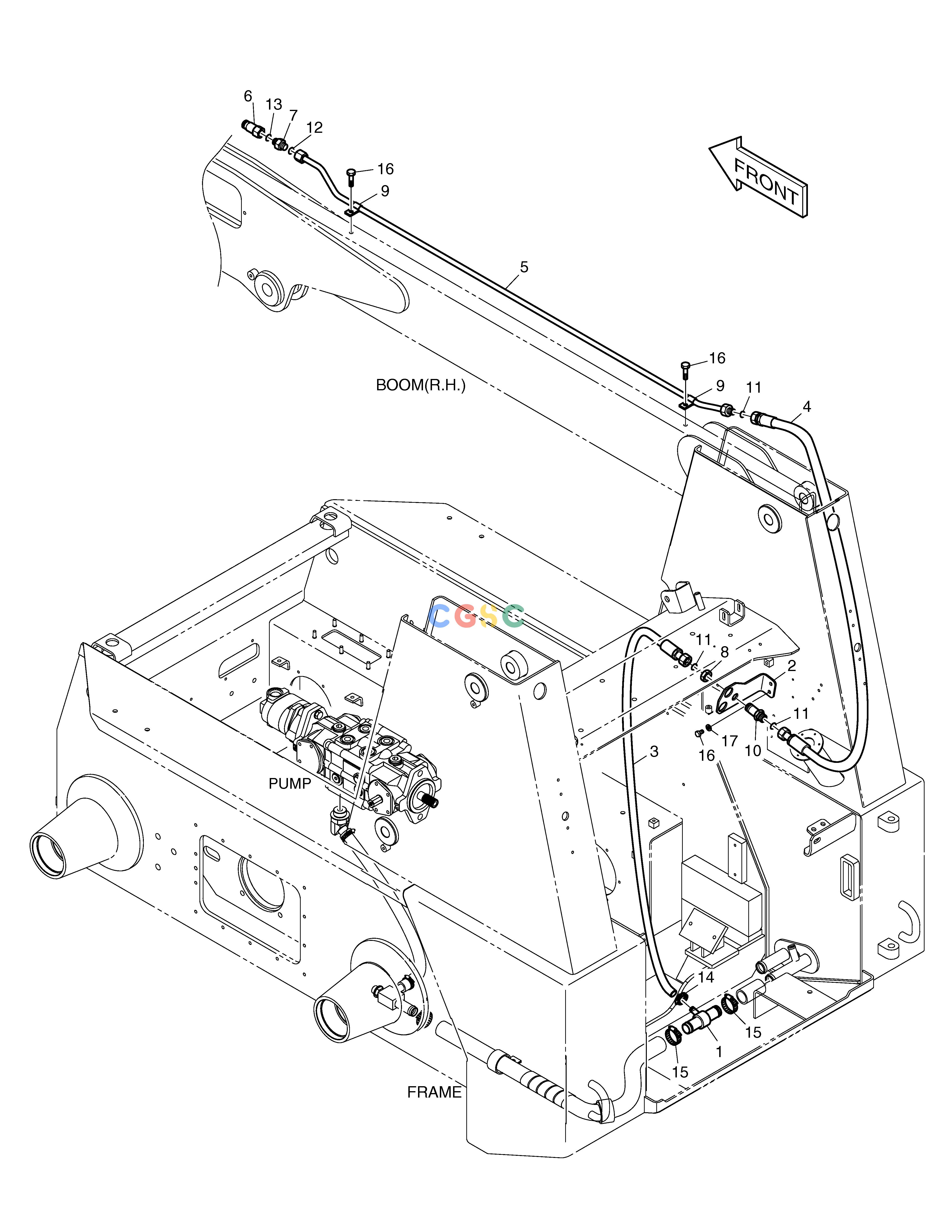 斗山零件查询ATTACH RETURN PIPING 450 PLUS_TIER-3 Doosan parts catalog online