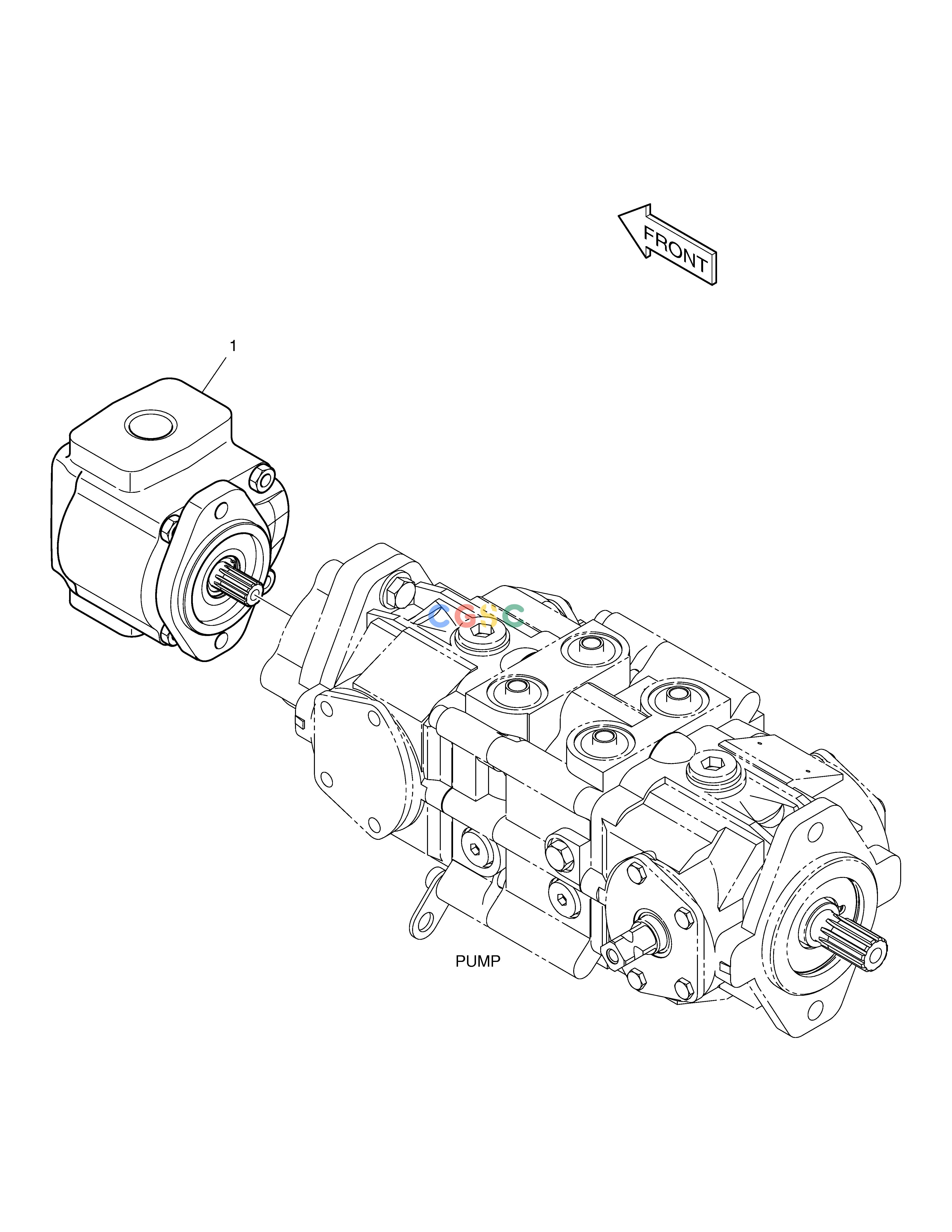 斗山零件查询GEAR PUMP-CE 450 PLUS_TIER-3 Doosan parts catalog online