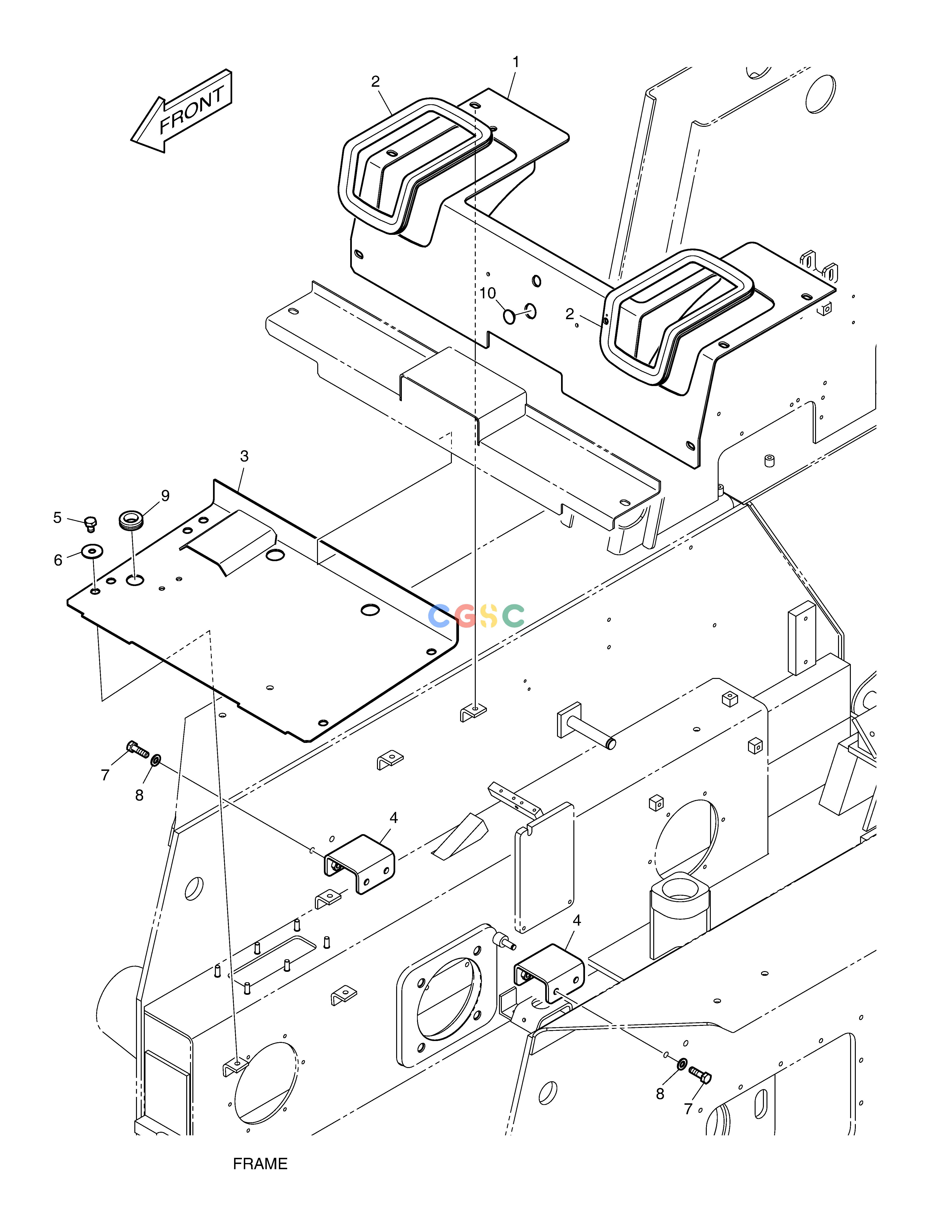 斗山零件查询FLOOR PLATE-JOYSTICK 450 PLUS_TIER-3 Doosan parts catalog online