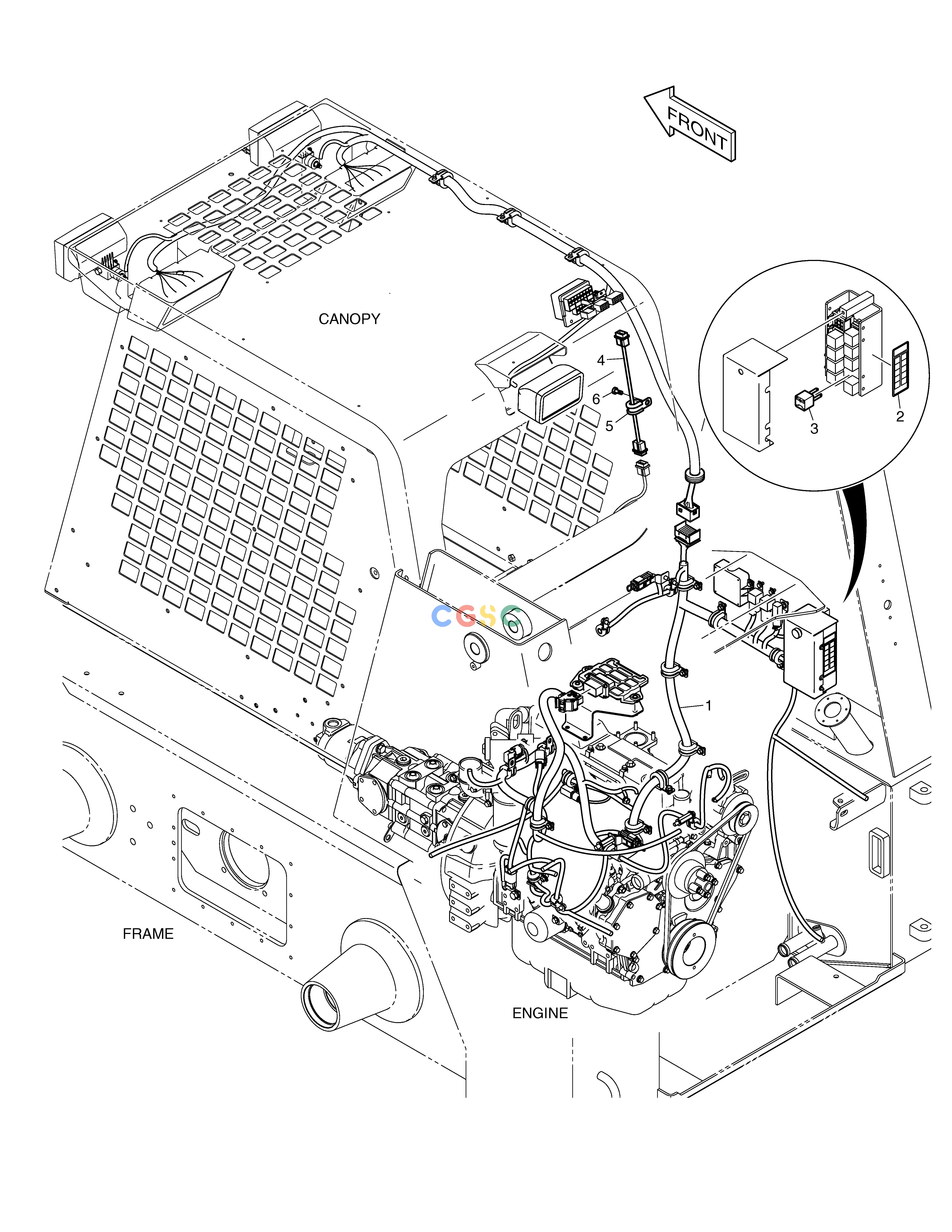 斗山零件查询ELECTRIC WIRING-JOYSTICK 450 PLUS_TIER-3 Doosan parts catalog online