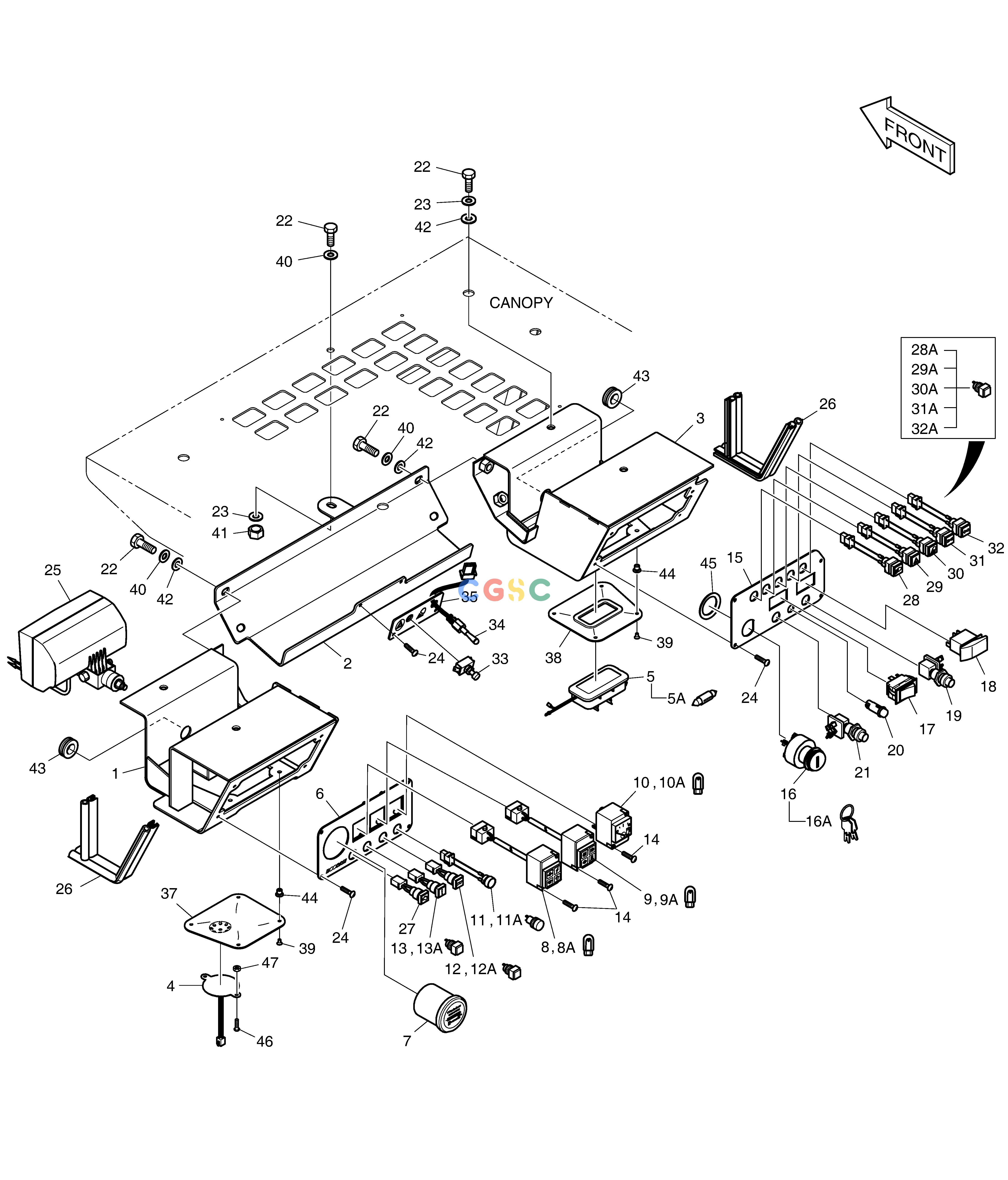 斗山零件查询INSTRUMENT ASS'Y-ITALY 450 PLUS_TIER-3 Doosan parts catalog online