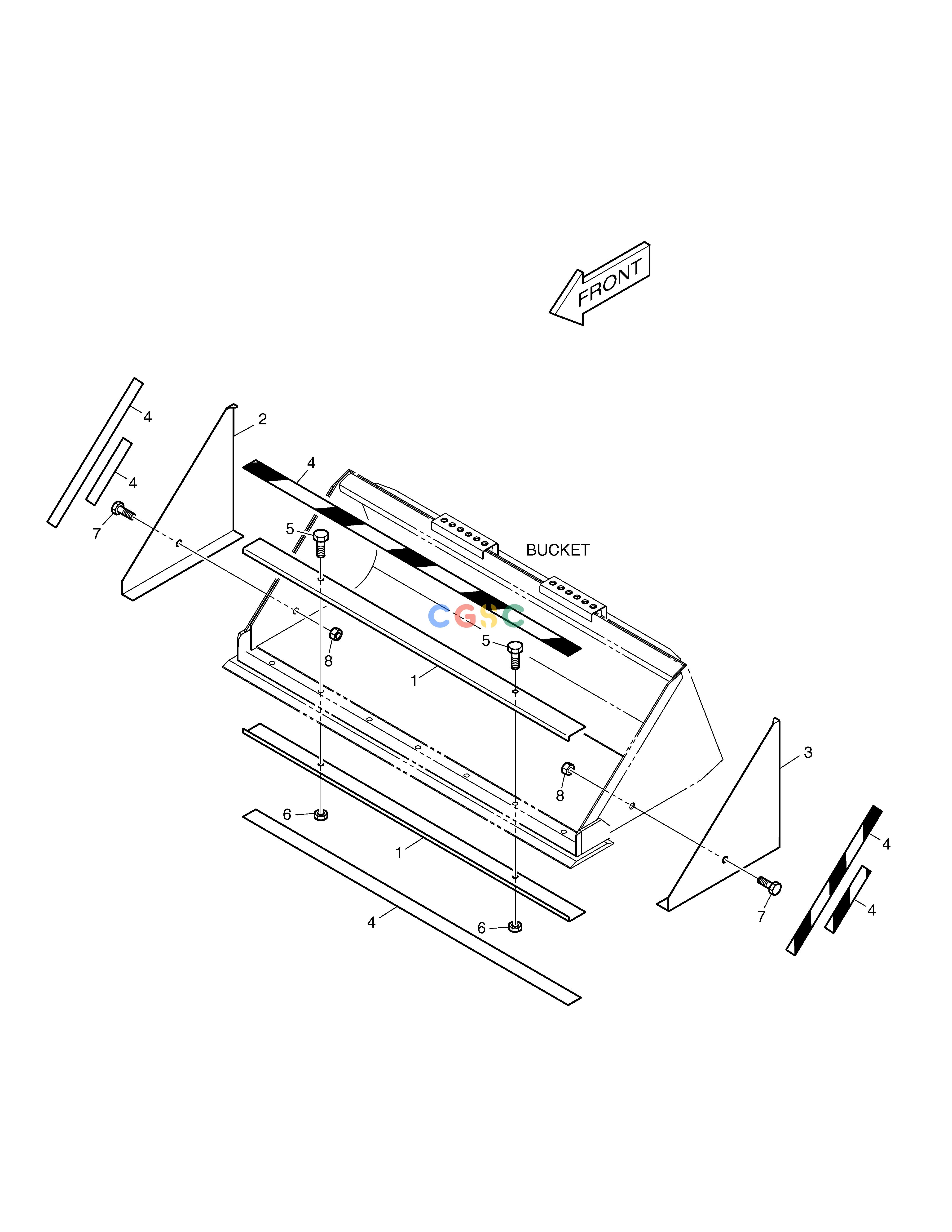 斗山零件查询BUCKET PROTECTOR-ITALY 450 PLUS_TIER-3 Doosan parts catalog online