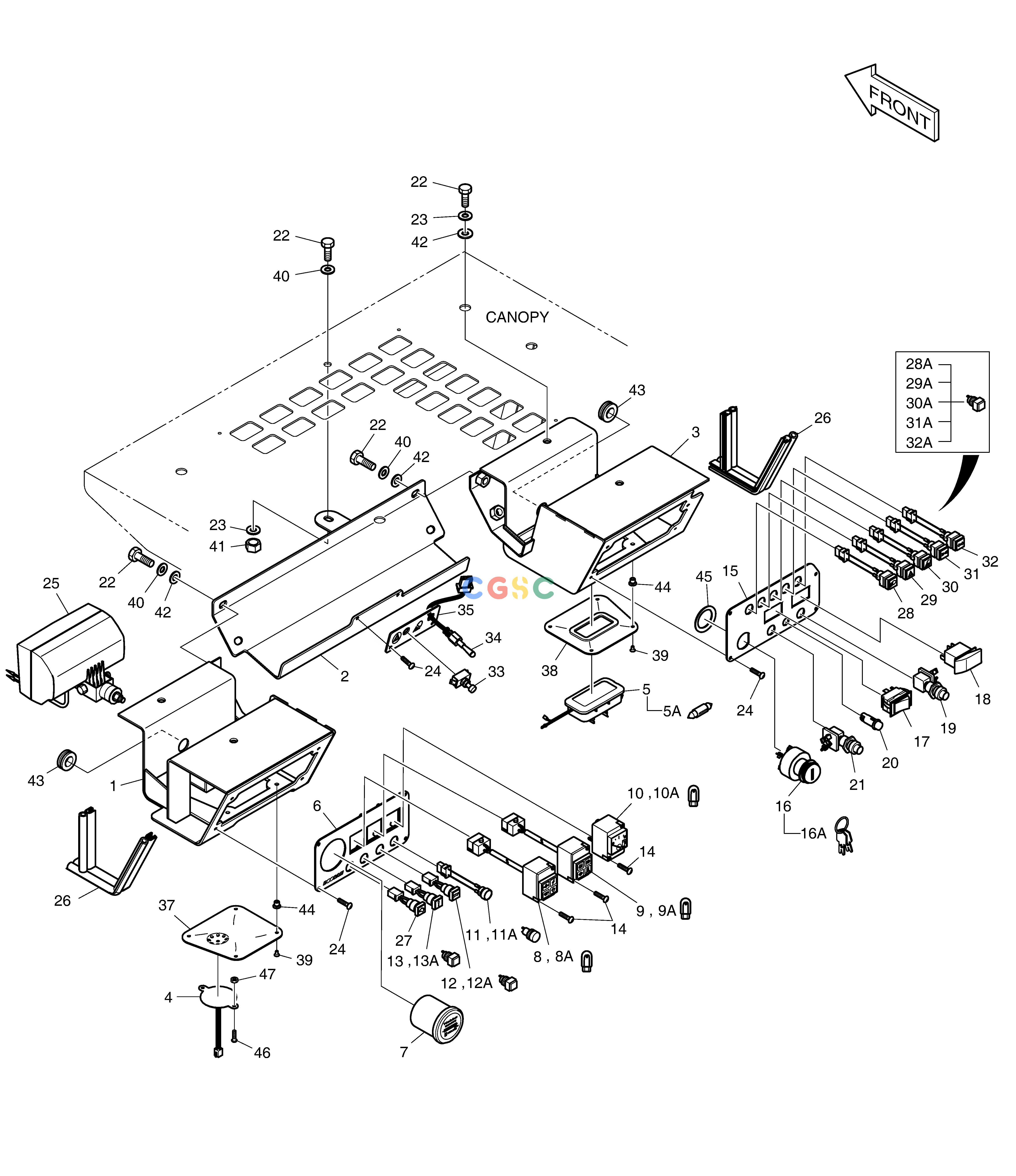 斗山零件查询INSTRUMENT ASS'Y-ITALY(JOYSTICK) 450 PLUS_TIER-3 Doosan parts catalog online