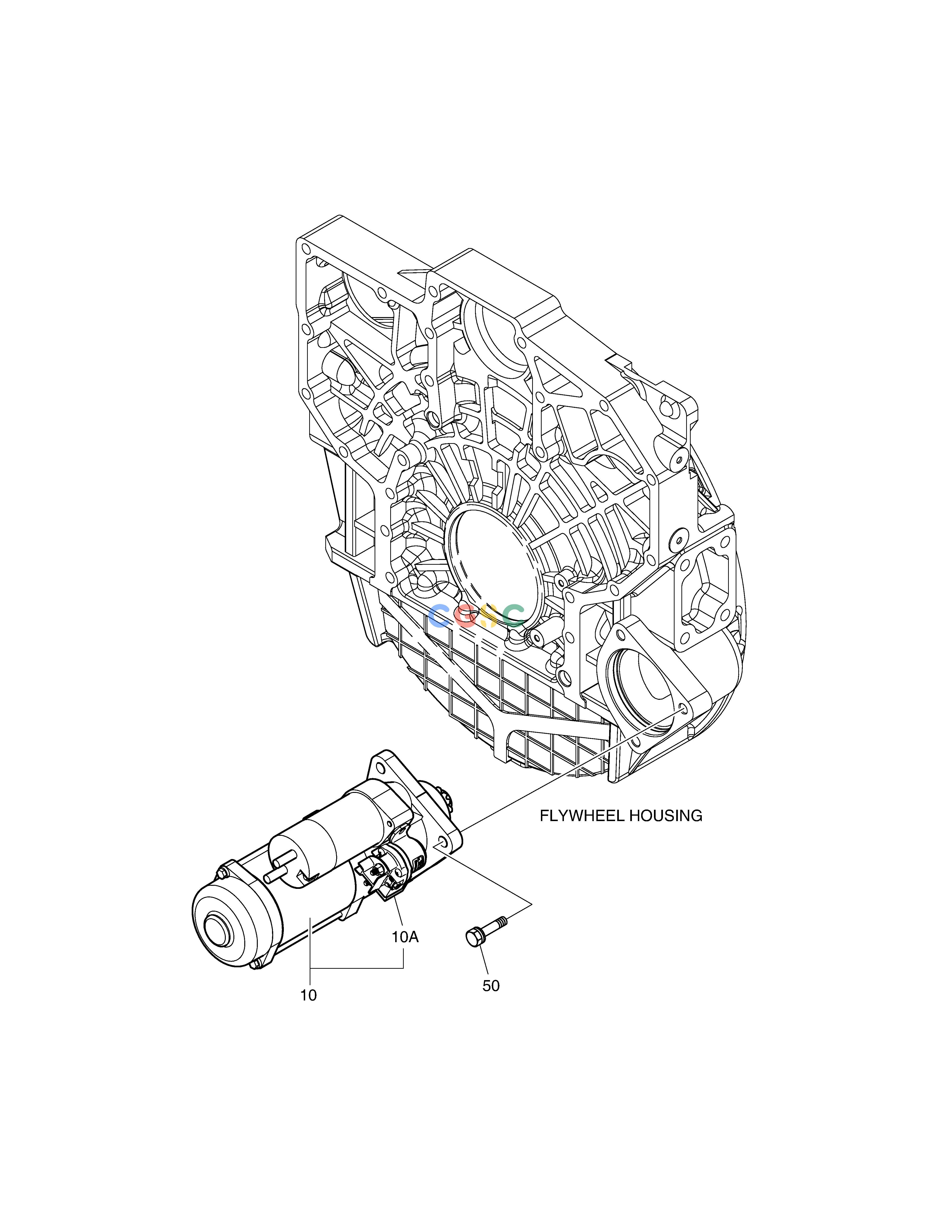斗山零件查询STARTER DX350LC Doosan parts catalog online