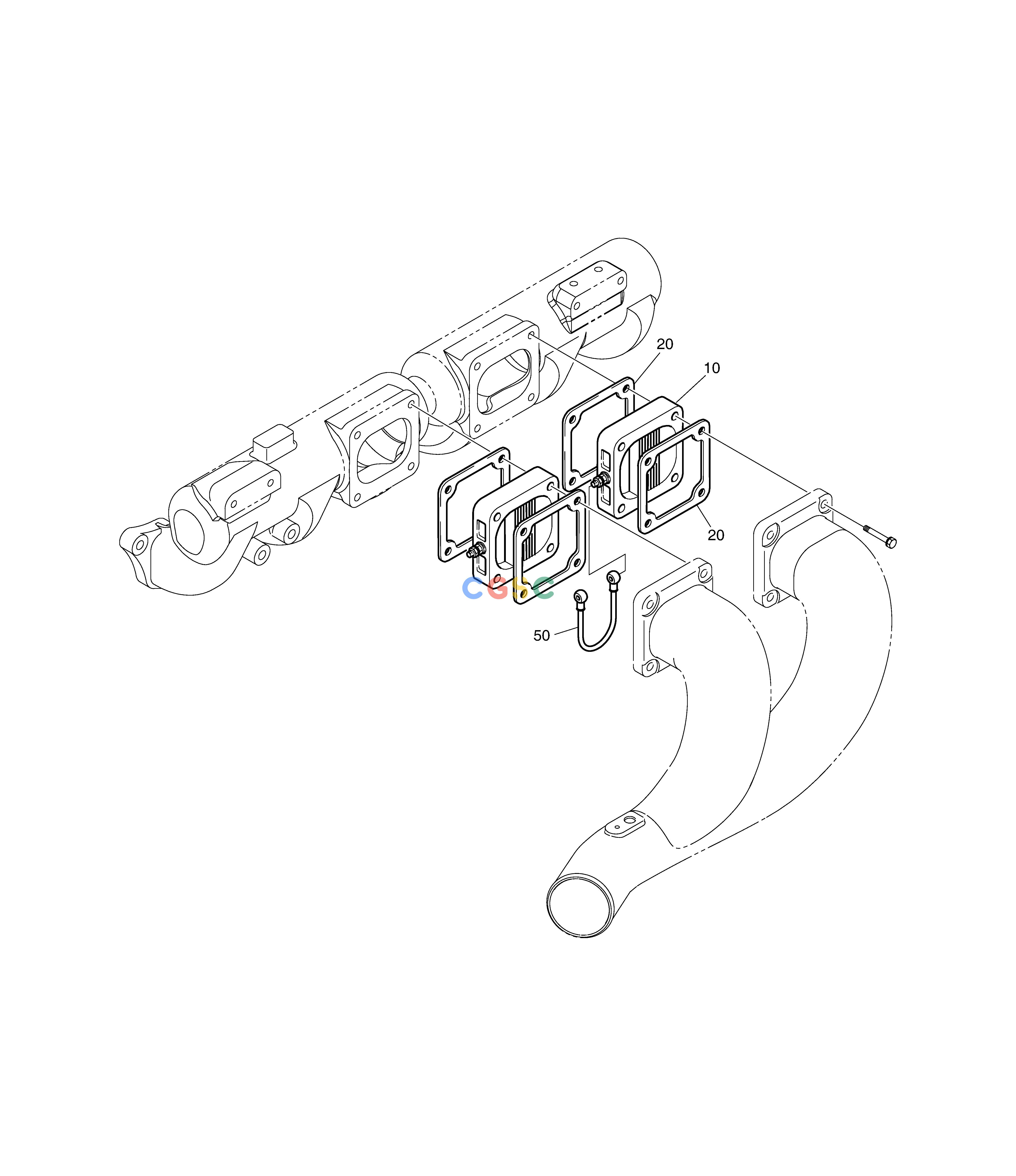 斗山零件查询AIR HEATER DX350LC Doosan parts catalog online