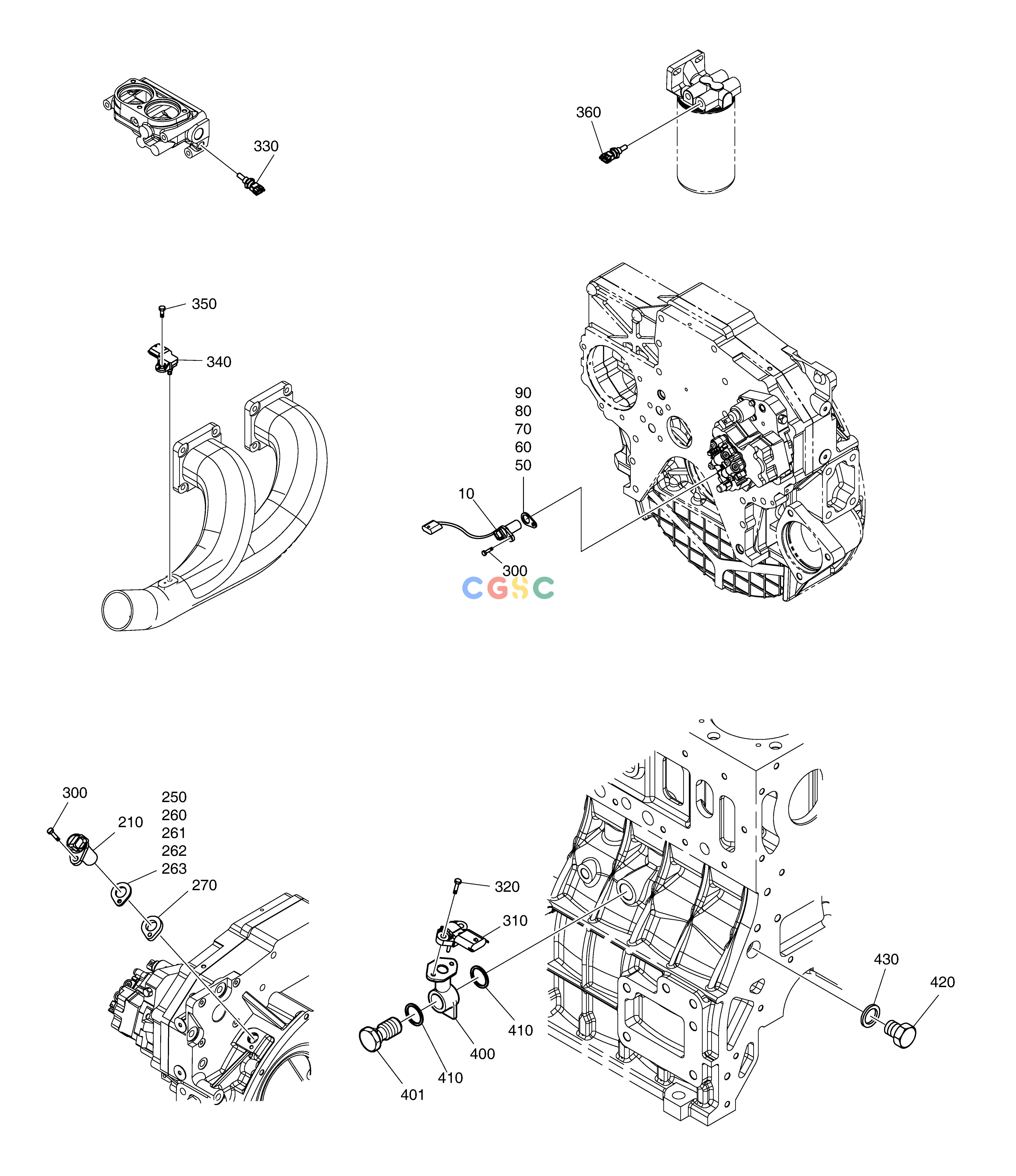 斗山零件查询SENSOR DX350LC Doosan parts catalog online