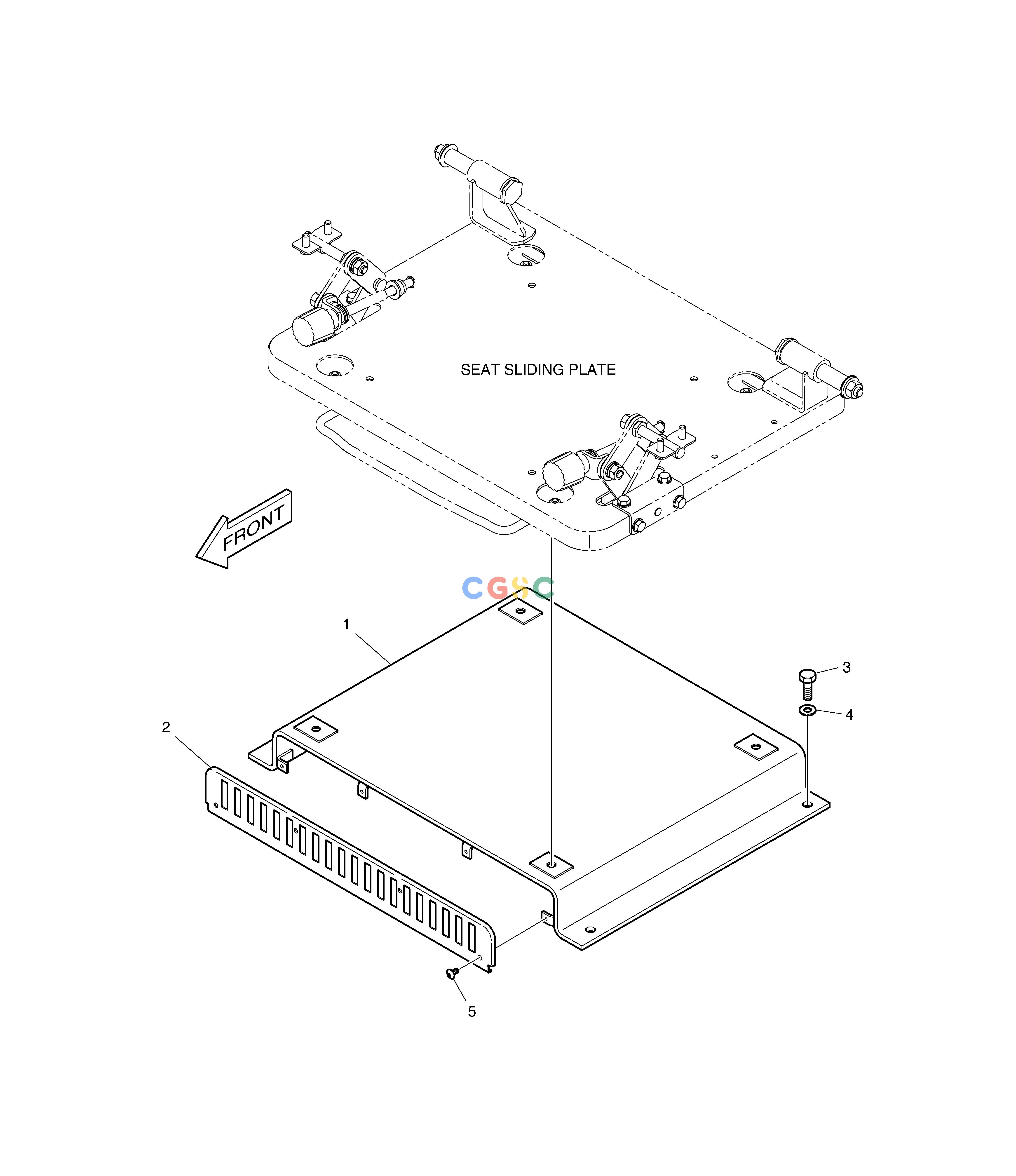 斗山零件查询SEAT PLATE DX350LC Doosan parts catalog online