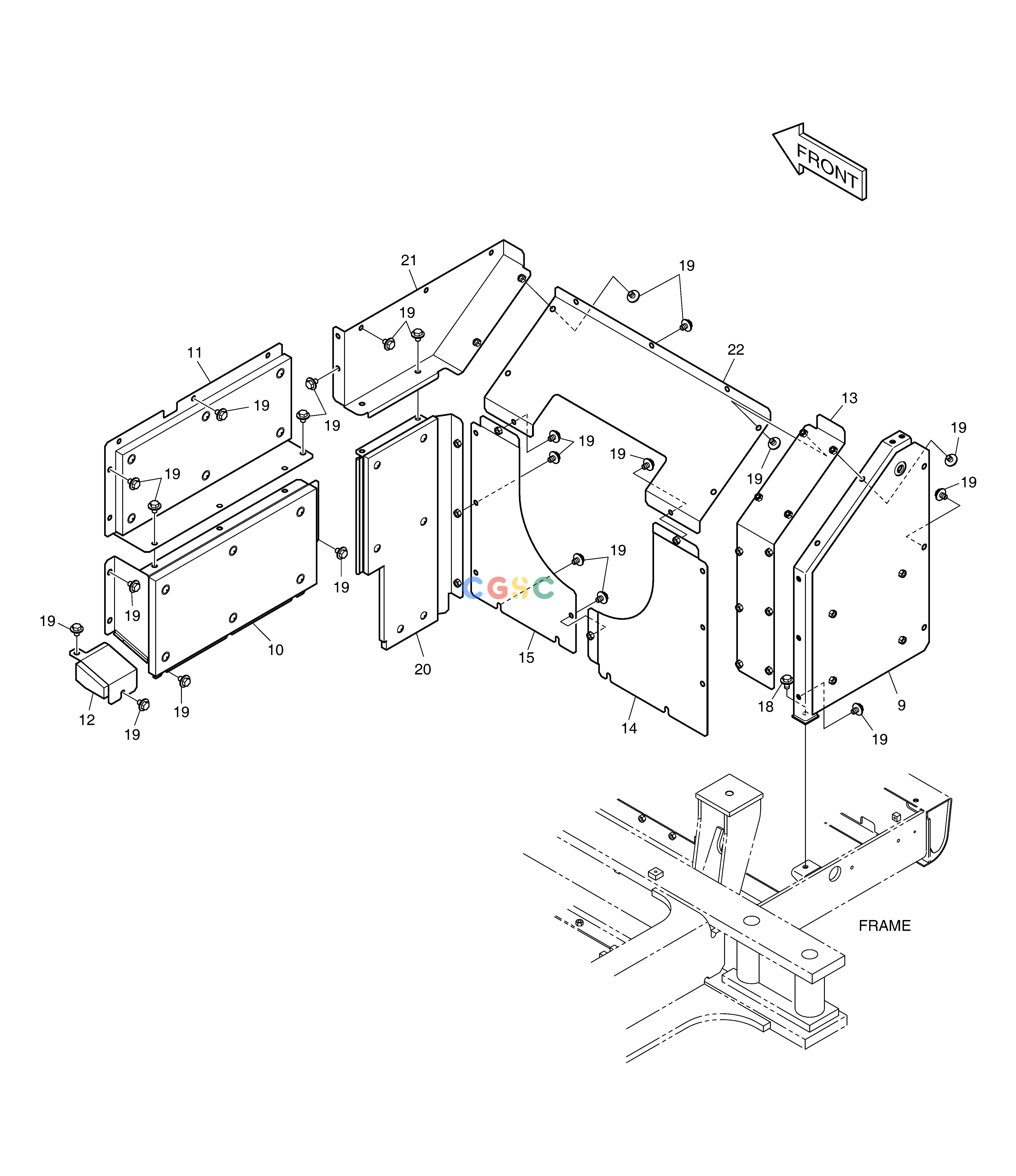 斗山零件查询BAFFLE DX350LC Doosan parts catalog online