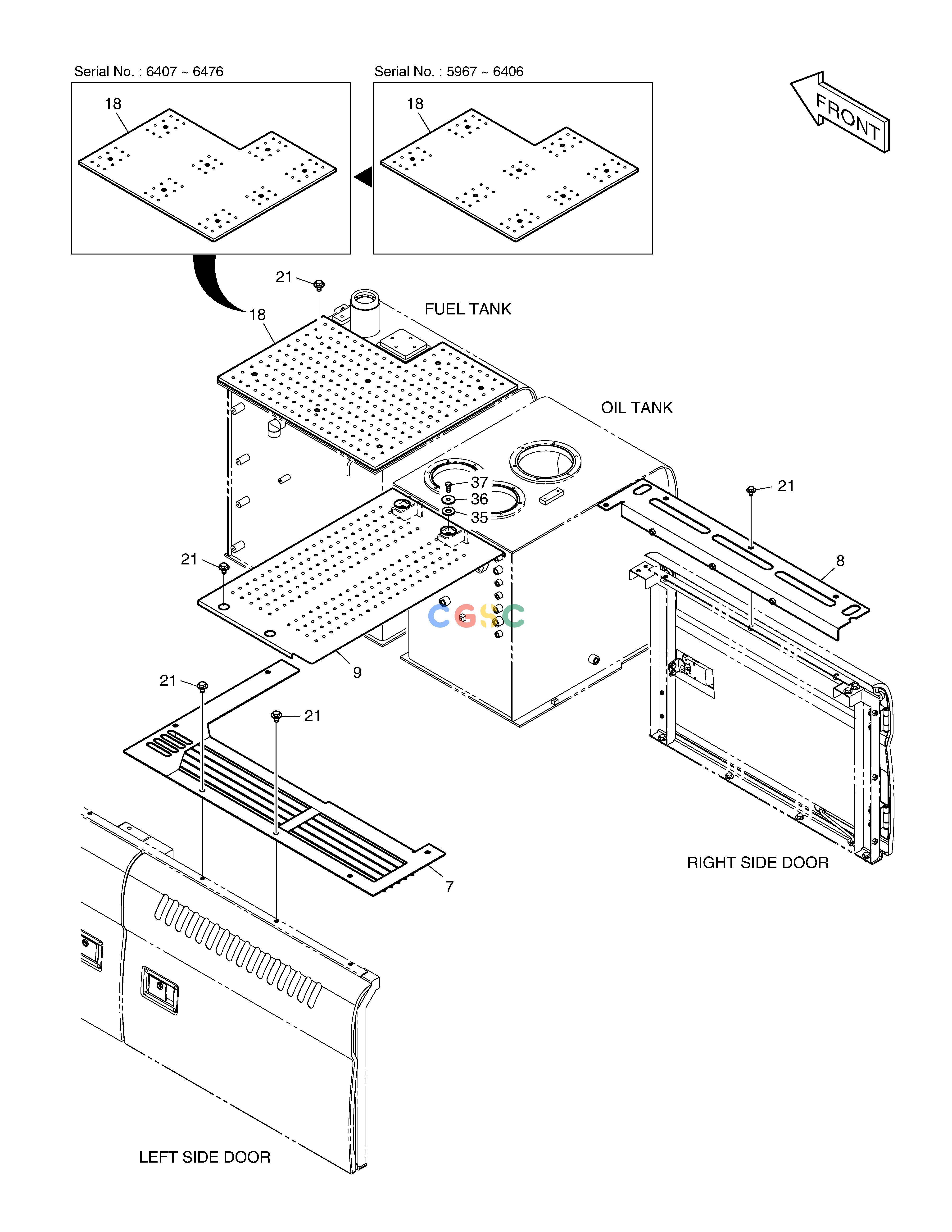 斗山零件查询COVER DX350LC Doosan parts catalog online