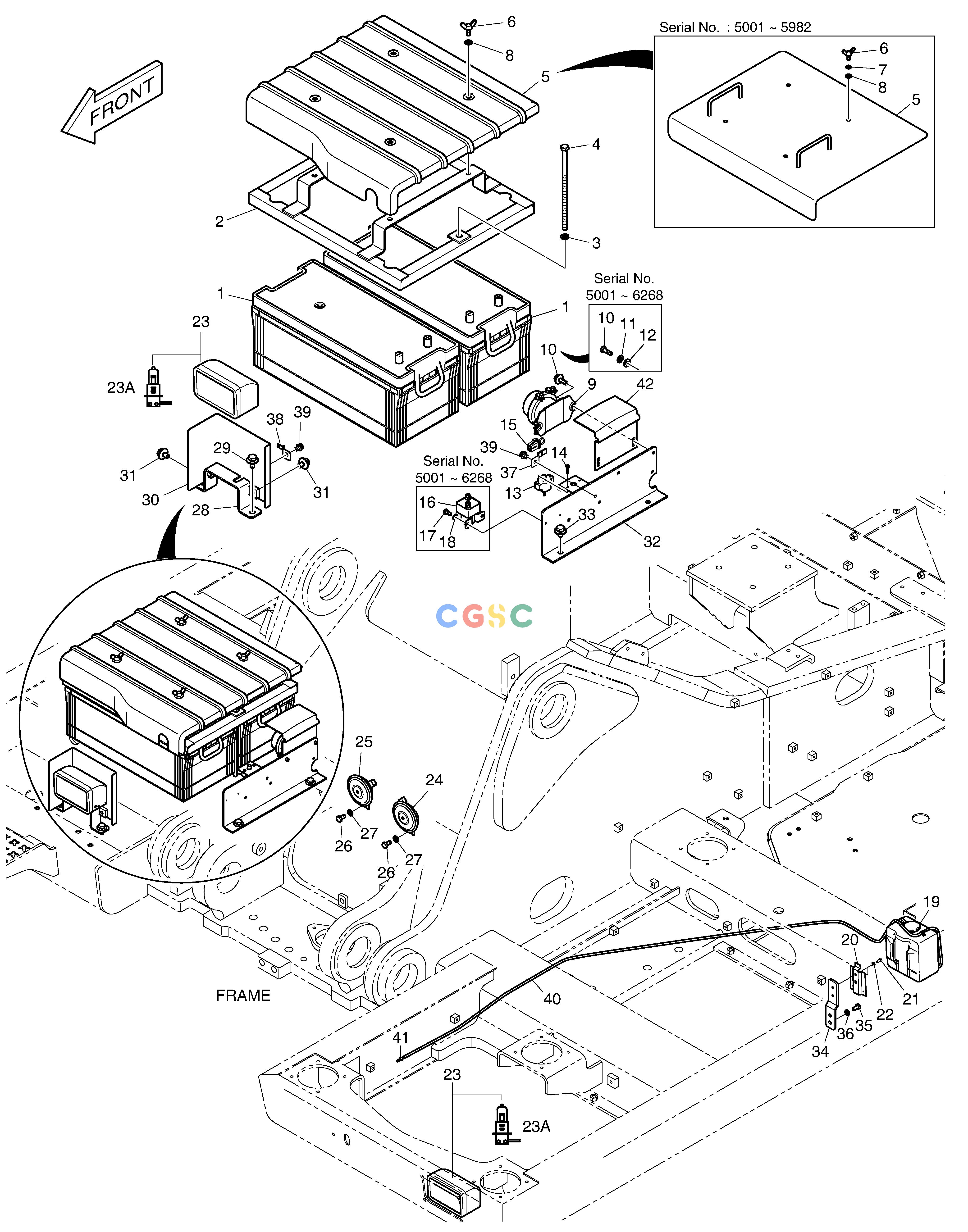 斗山零件查询ELECTRIC PARTS - RELATED DX350LC Doosan parts catalog online
