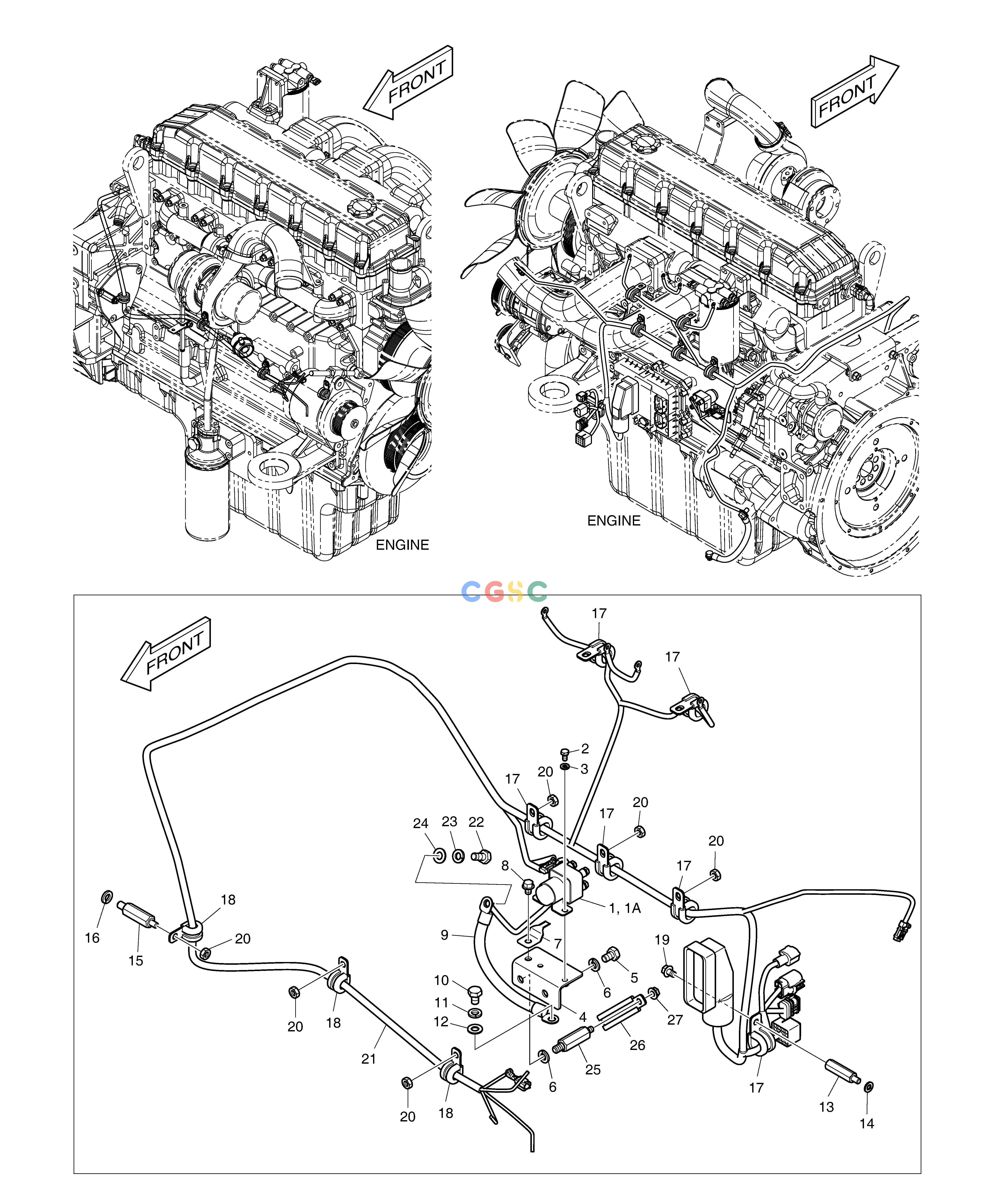 斗山零件查询ELECTRIC PARTS - ENGINE DX350LC Doosan parts catalog online