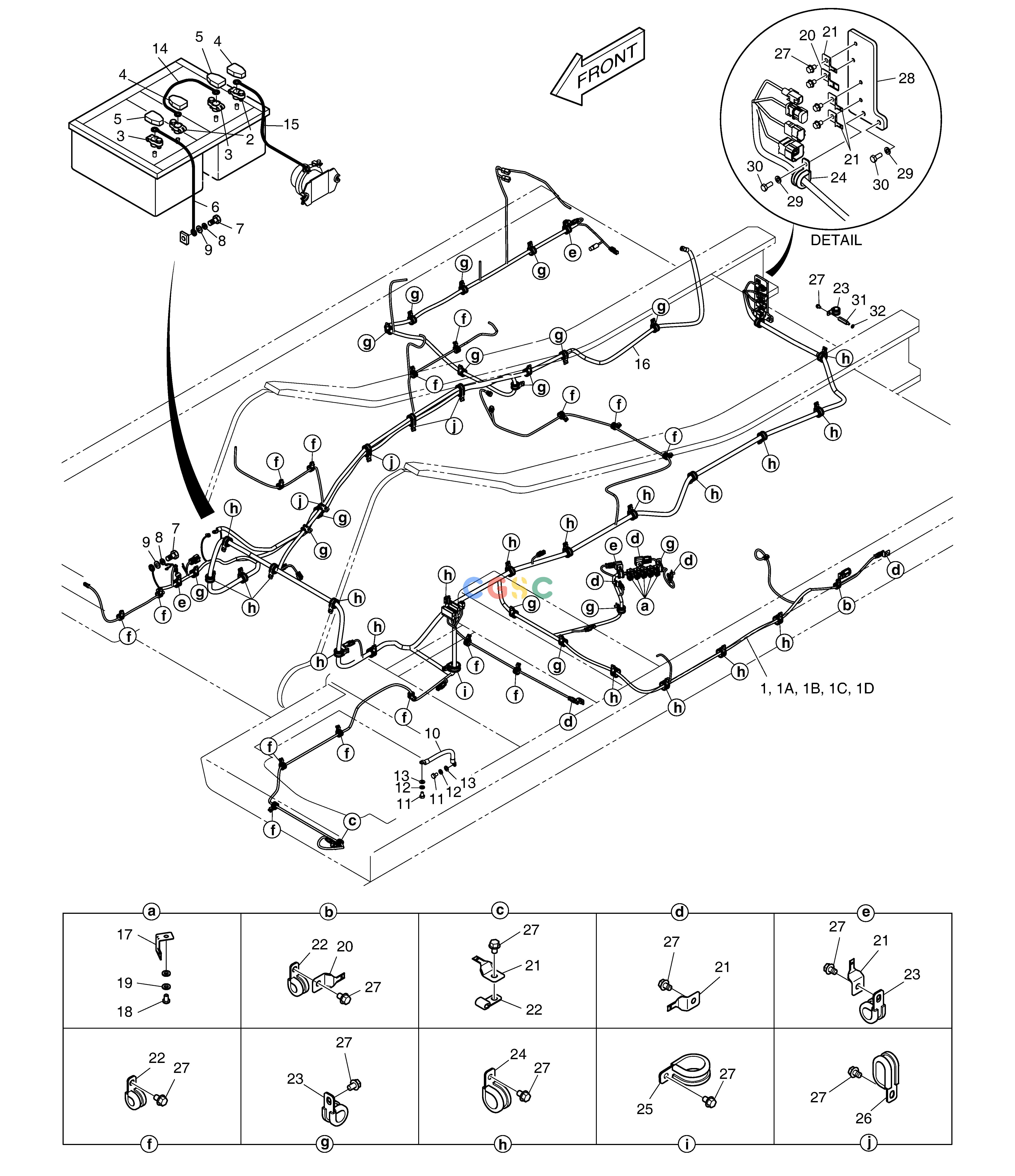 斗山零件查询ELECTRIC WIRING DX350LC Doosan parts catalog online