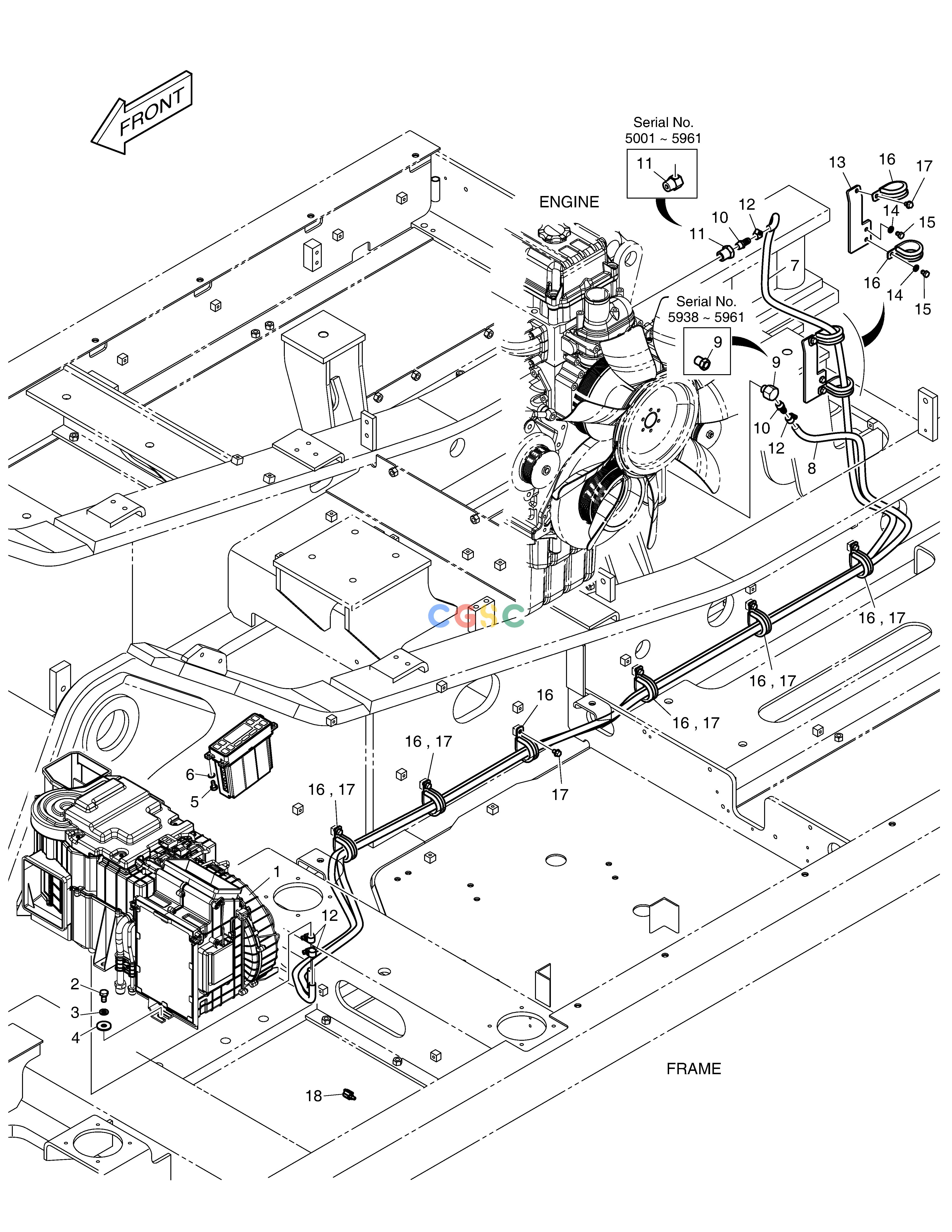 斗山零件查询AIRCONDITIONER(1) DX350LC Doosan parts catalog online