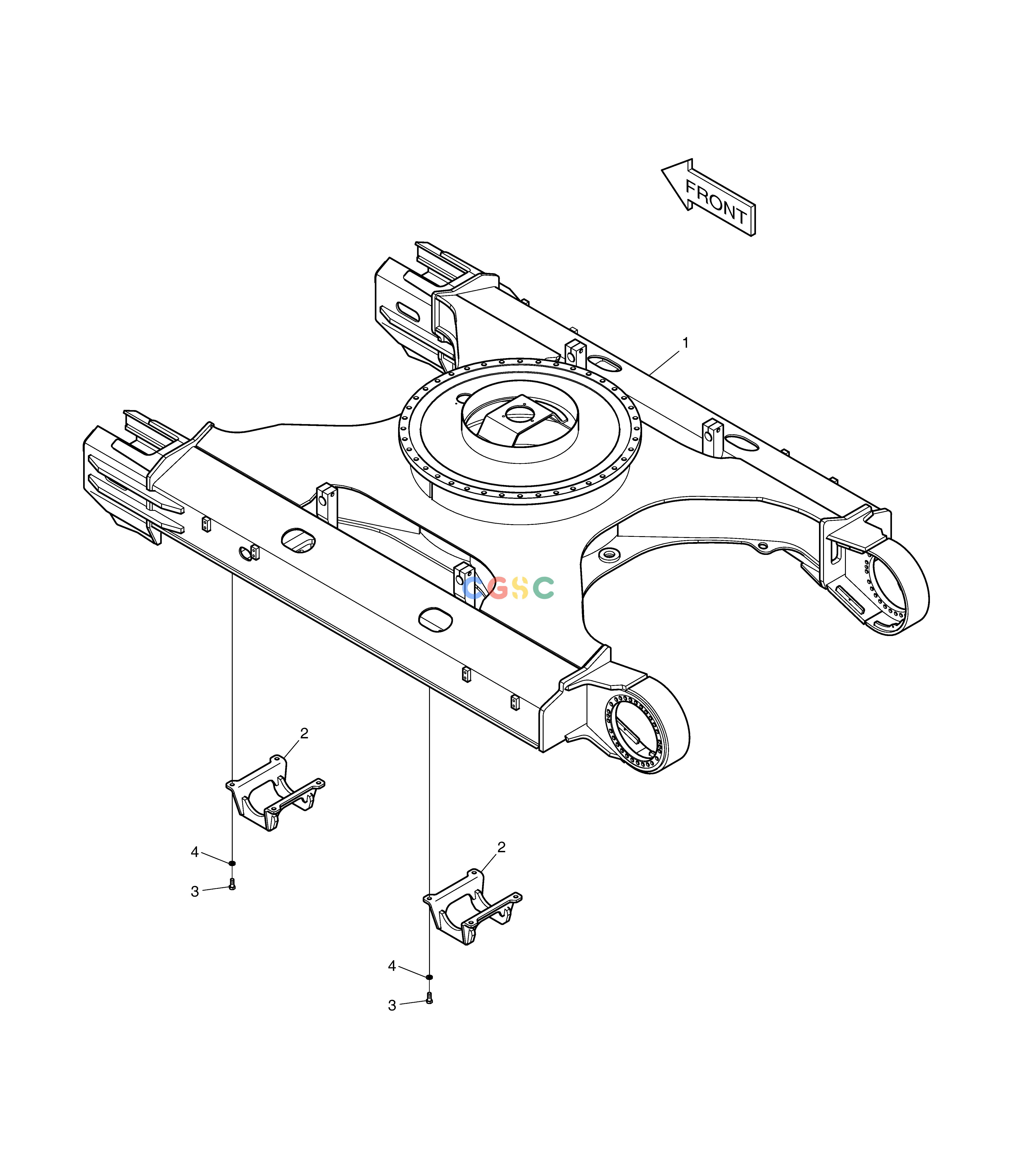 斗山零件查询TRACK GUARD-TRACK WIDTH 3m DX350LC Doosan parts catalog online