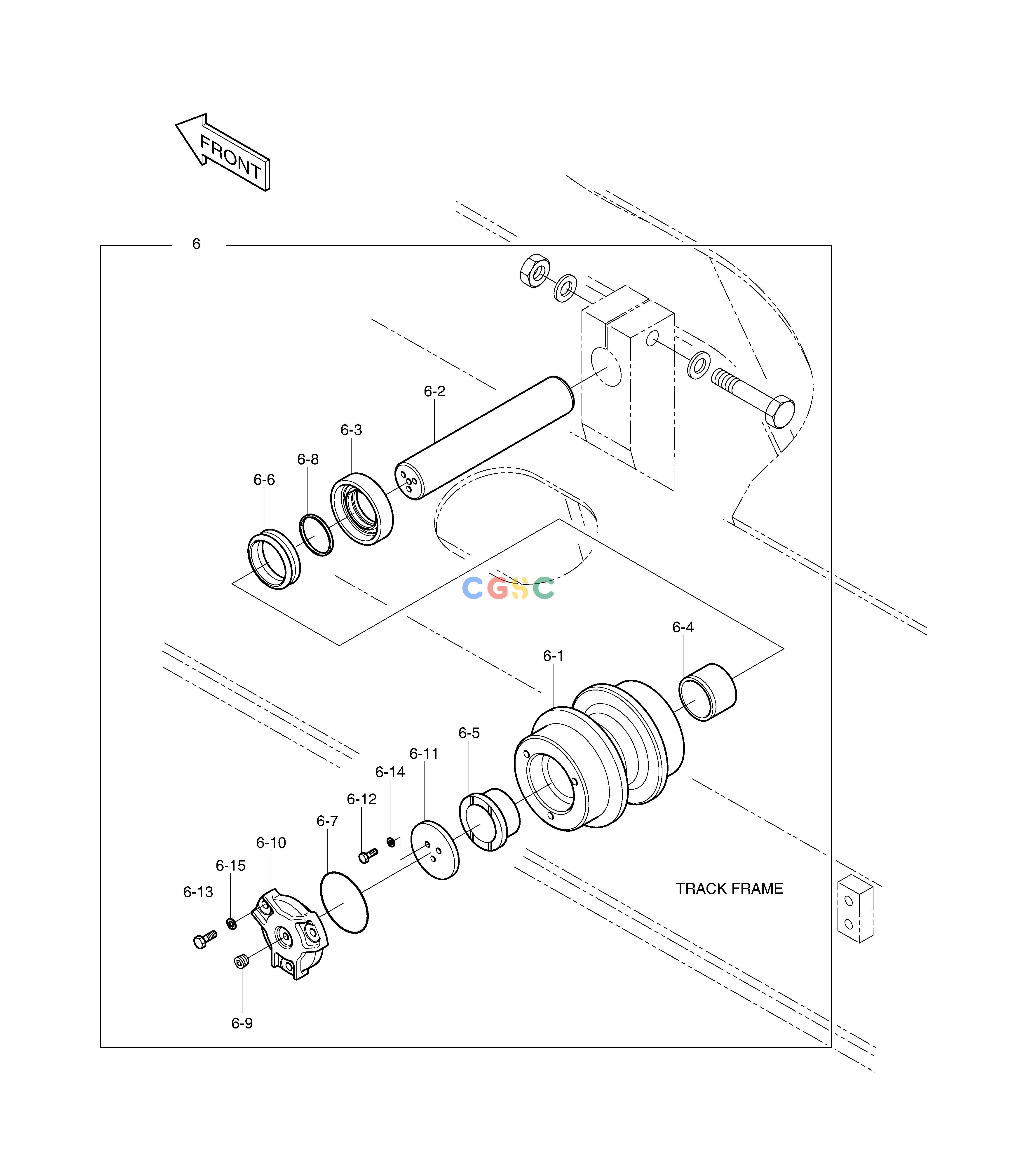 斗山零件查询UPPER ROLLER DX350LC Doosan parts catalog online