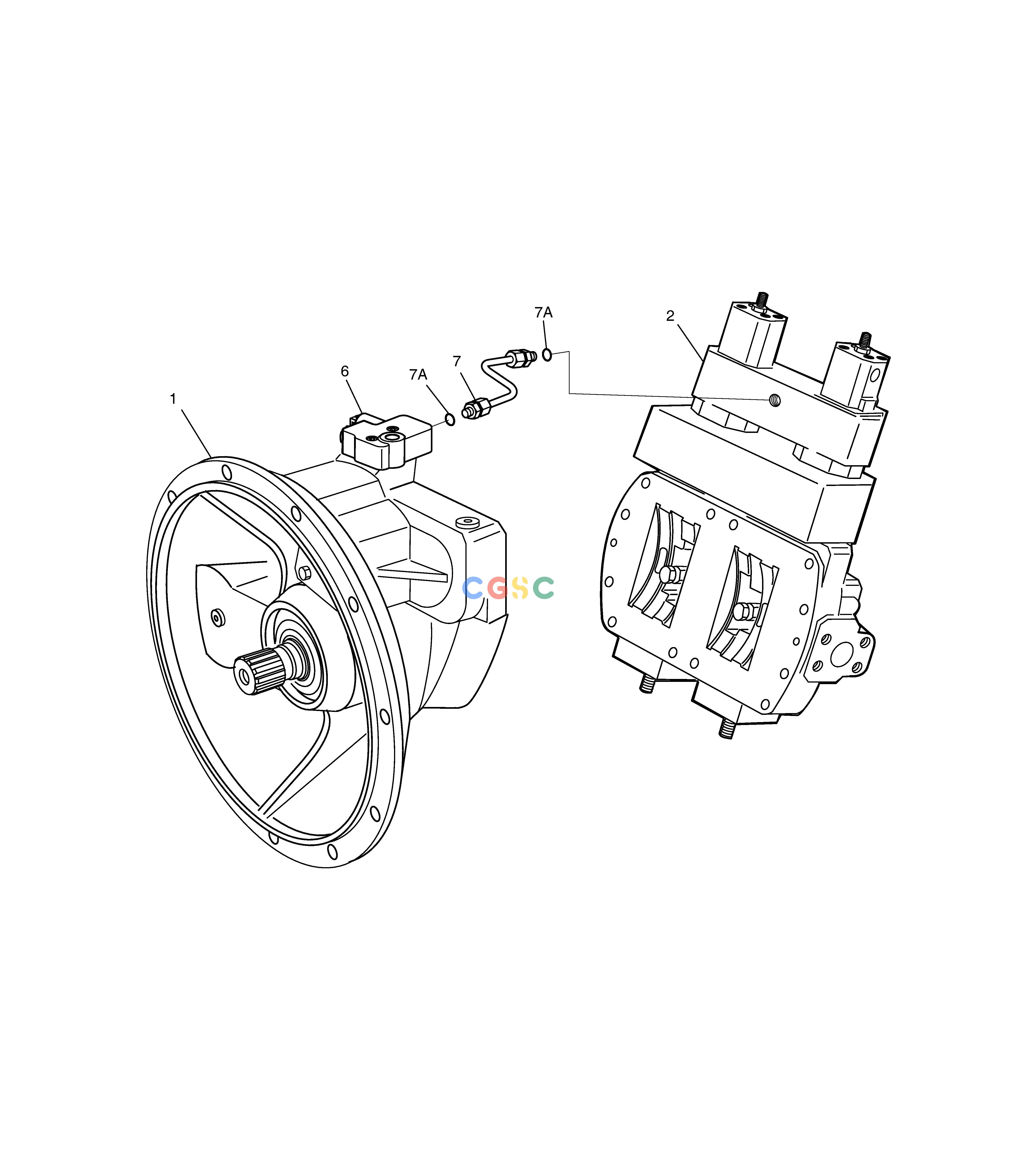 斗山零件查询MAIN PUMP DX350LC Doosan parts catalog online