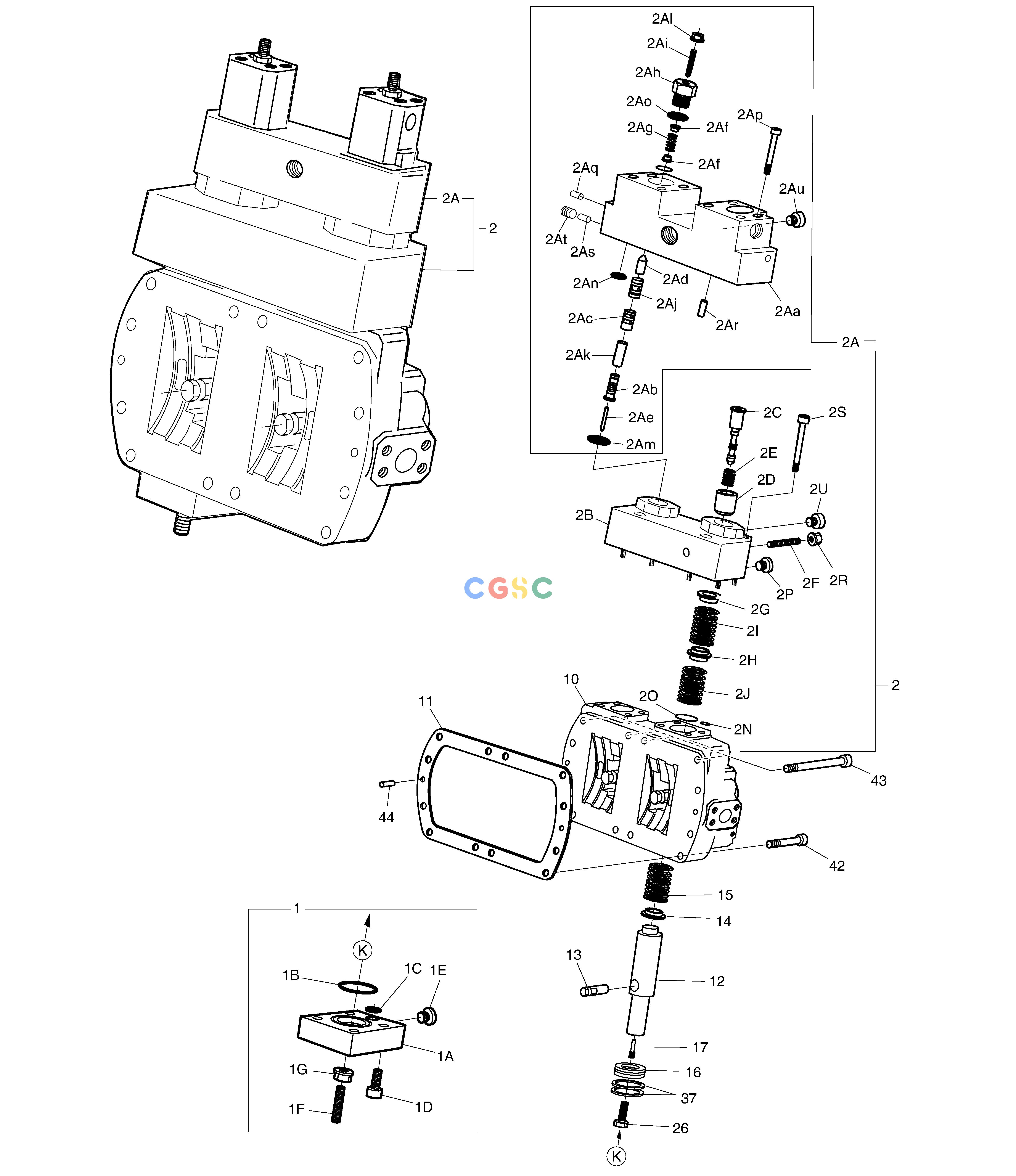 斗山零件查询MAIN PUMP - CONTROL DX350LC Doosan parts catalog online