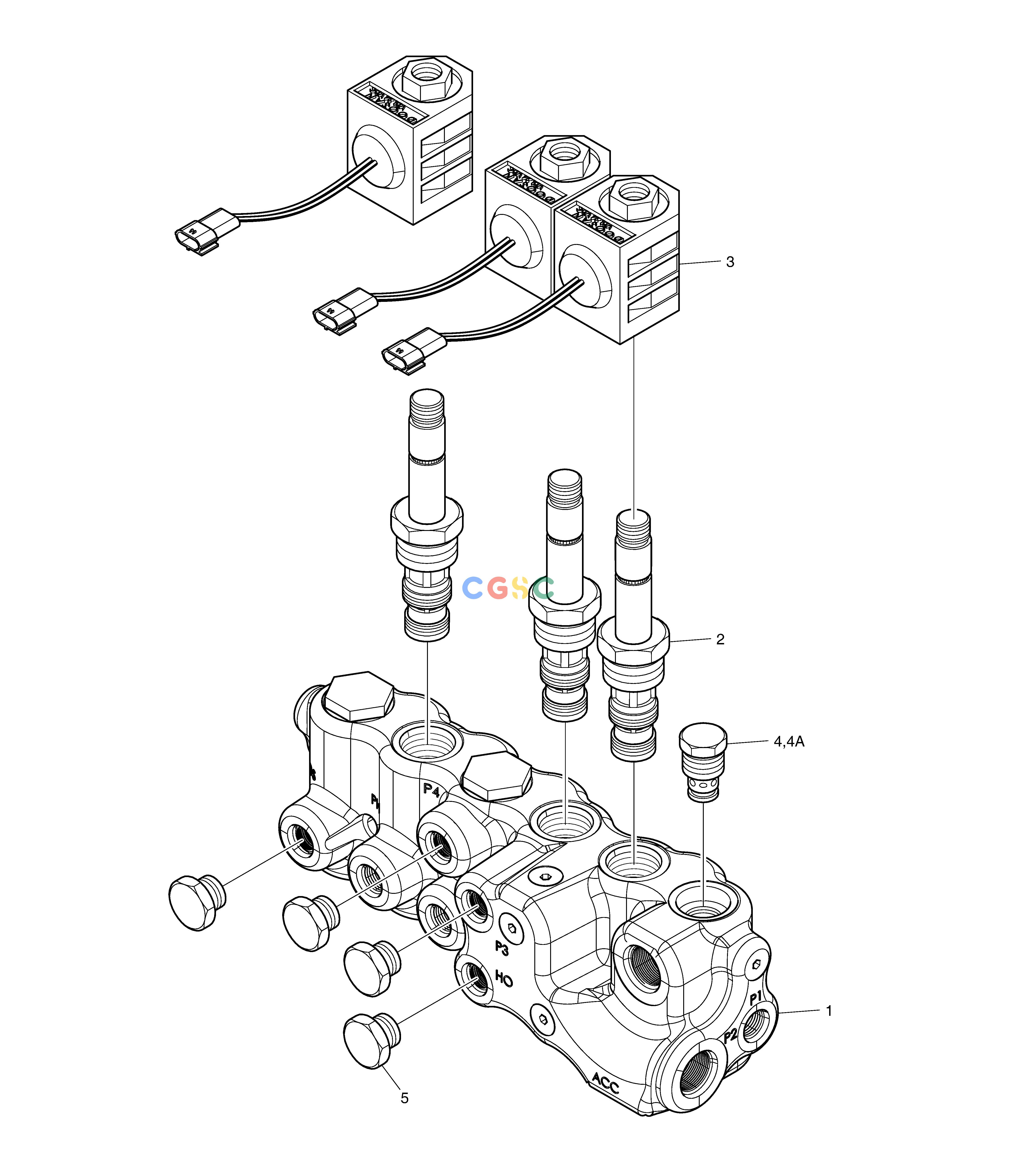 斗山零件查询SOLENOID VALVE DX350LC Doosan parts catalog online