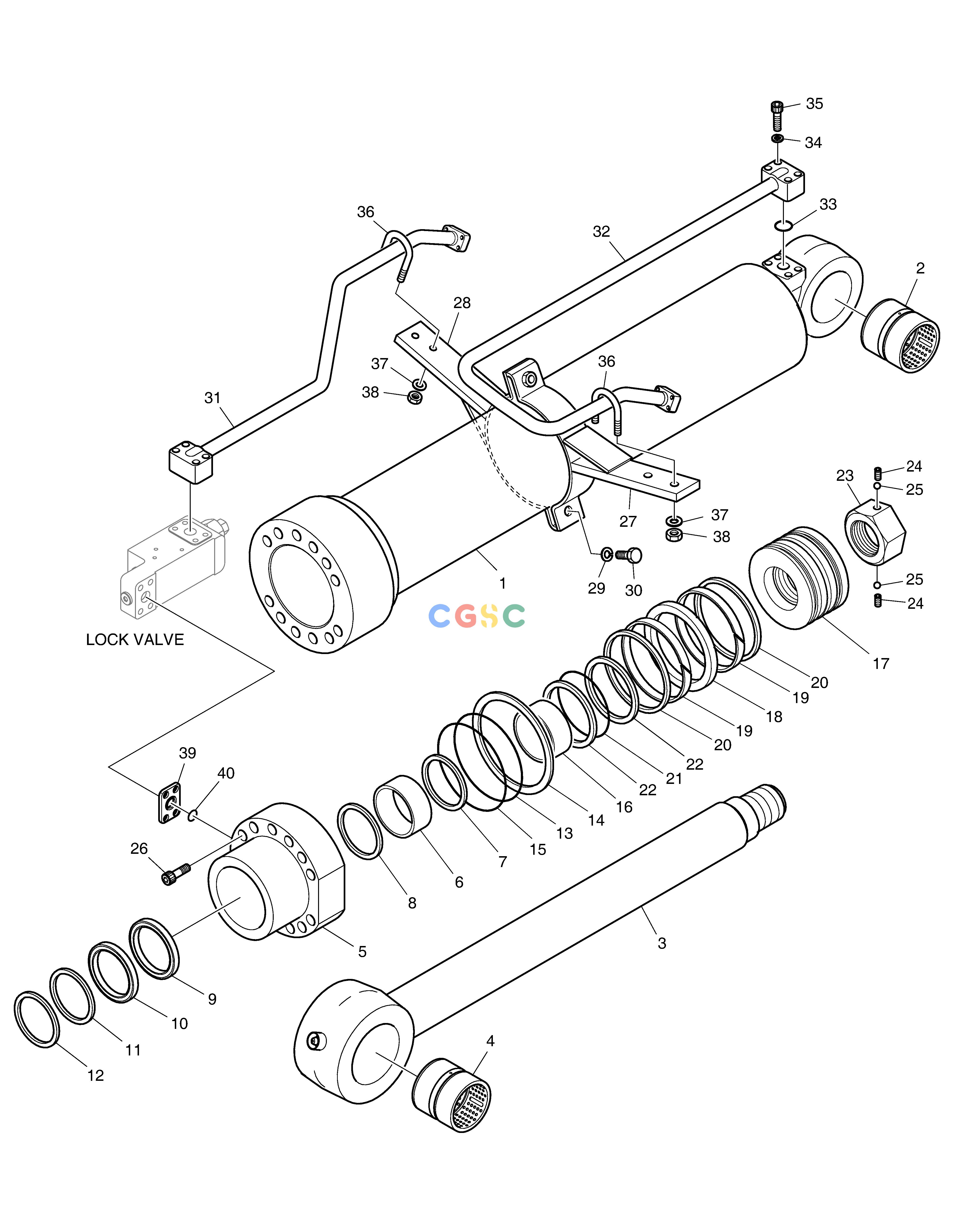 斗山零件查询ARTI BOOM CYLINDER - LOCK VALVE DX350LC Doosan parts catalog online