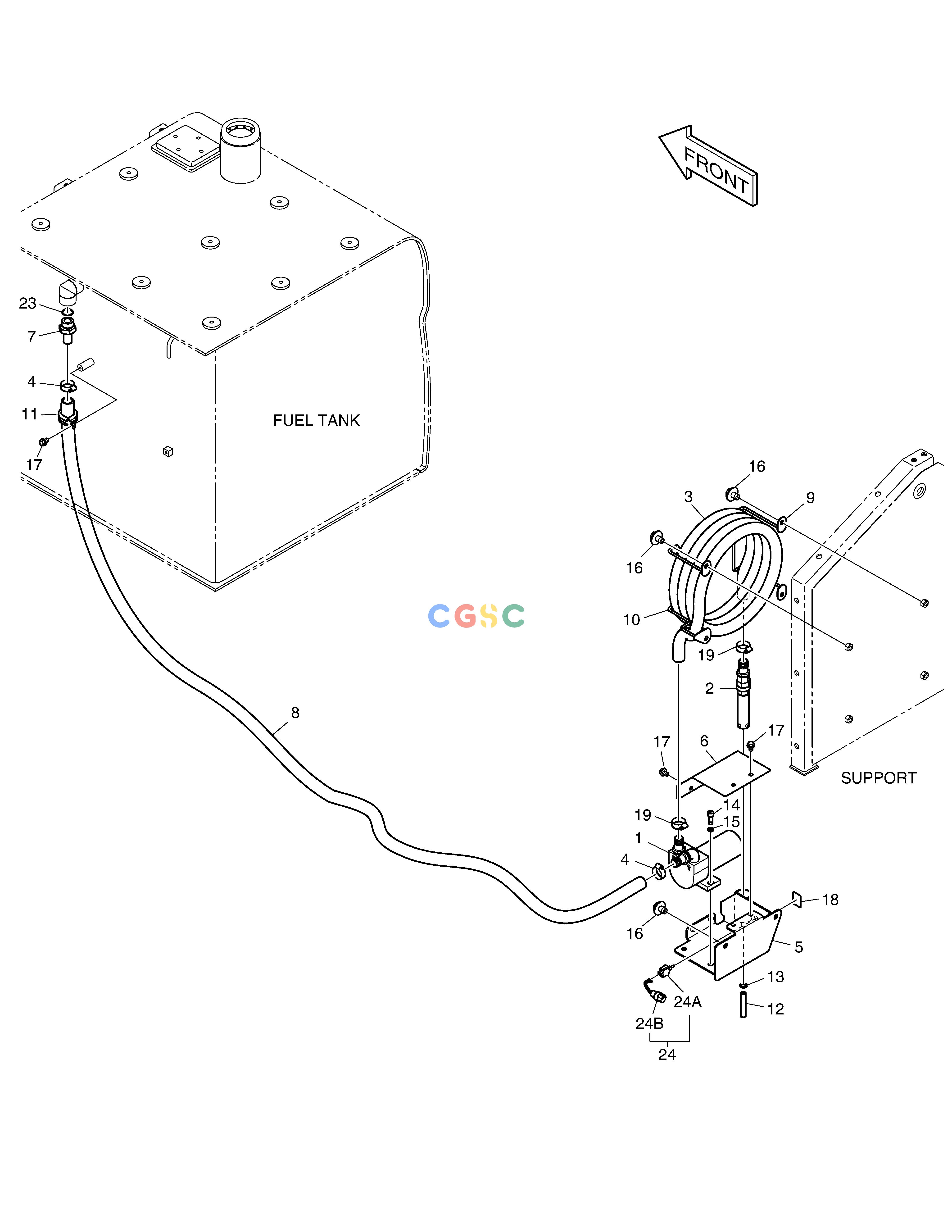 斗山零件查询FUEL FILLER PUMP DX350LC Doosan parts catalog online