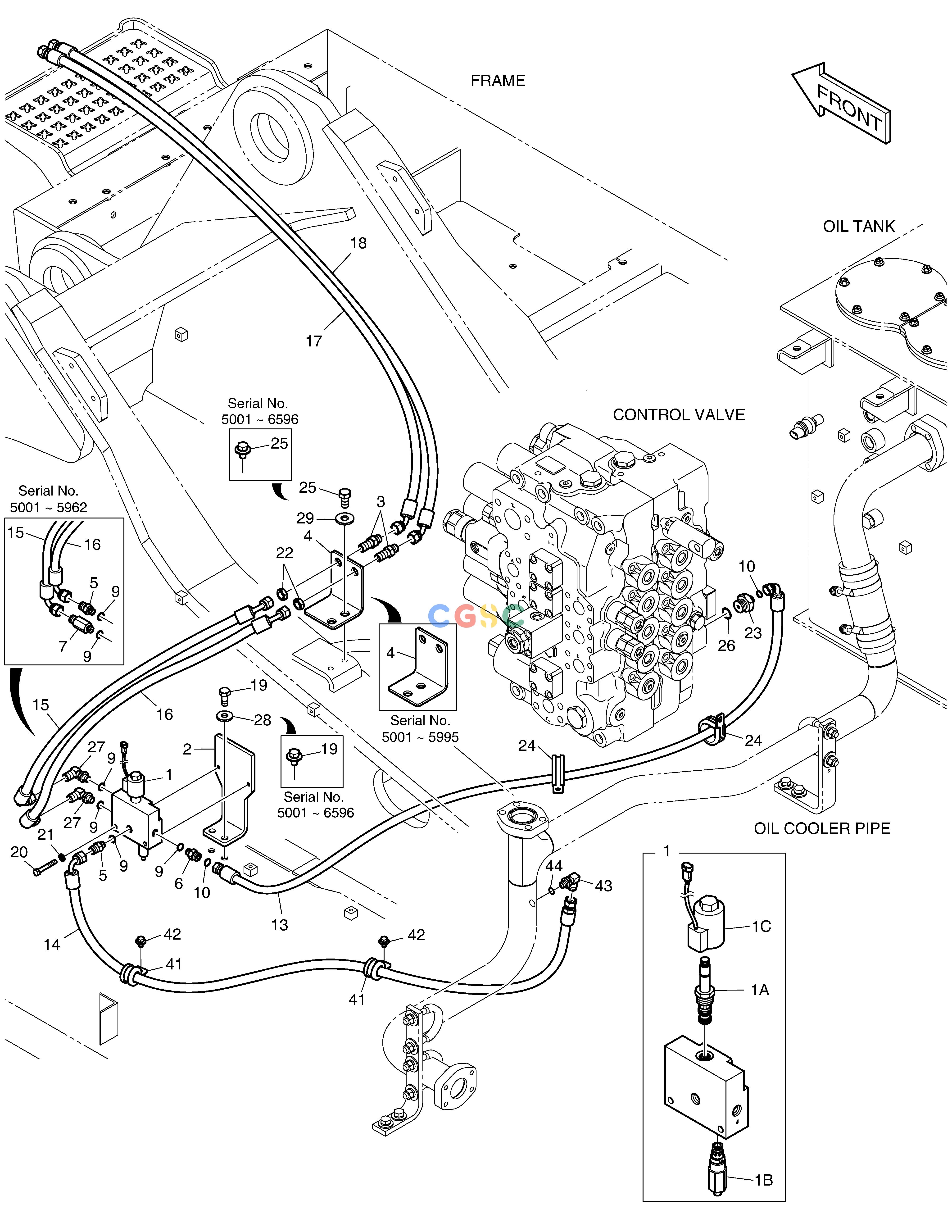 斗山零件查询MAIN PIPING - QUICK FIT DX350LC Doosan parts catalog online