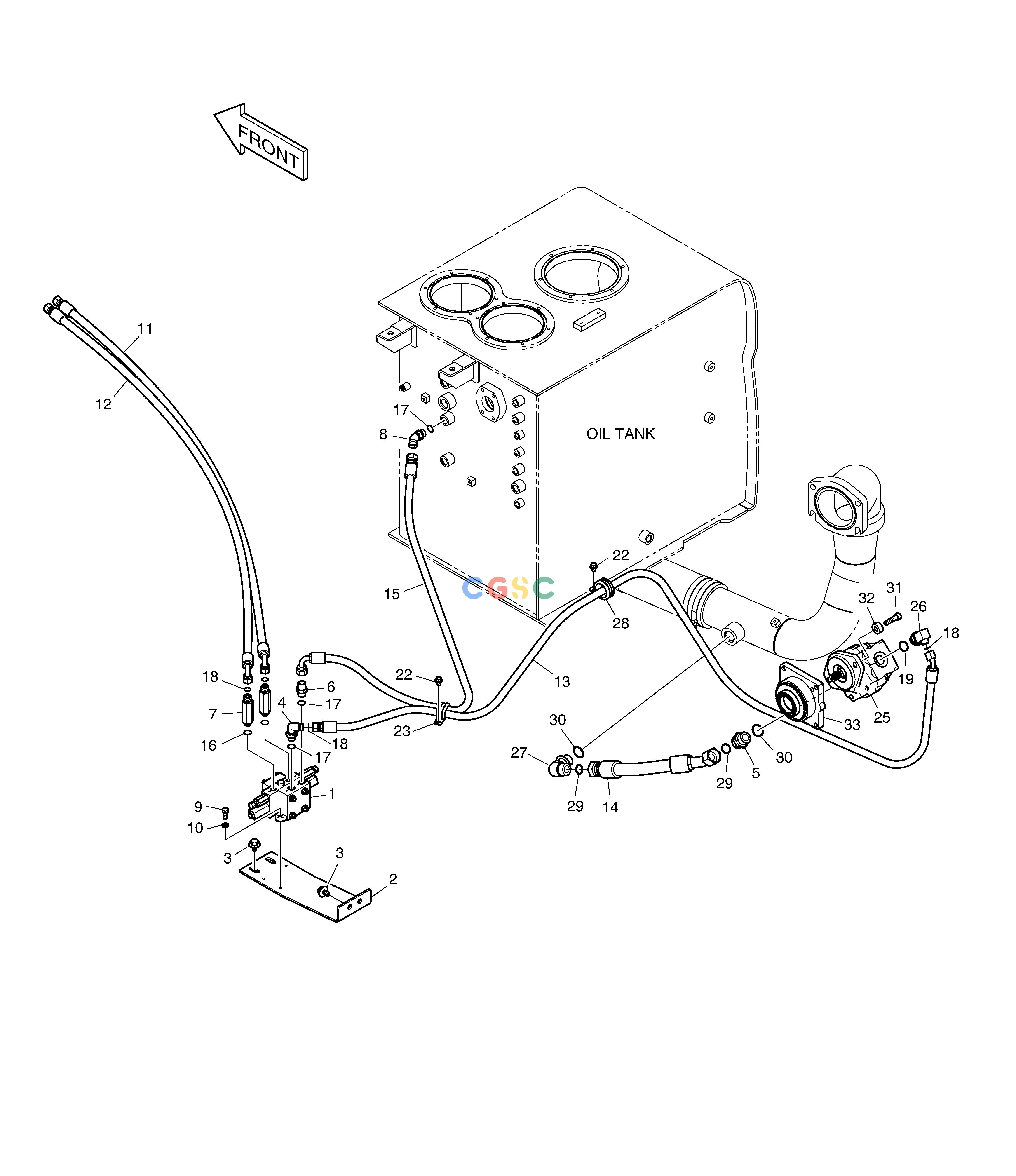斗山零件查询MAIN PIPING - ROTATING DX350LC Doosan parts catalog online