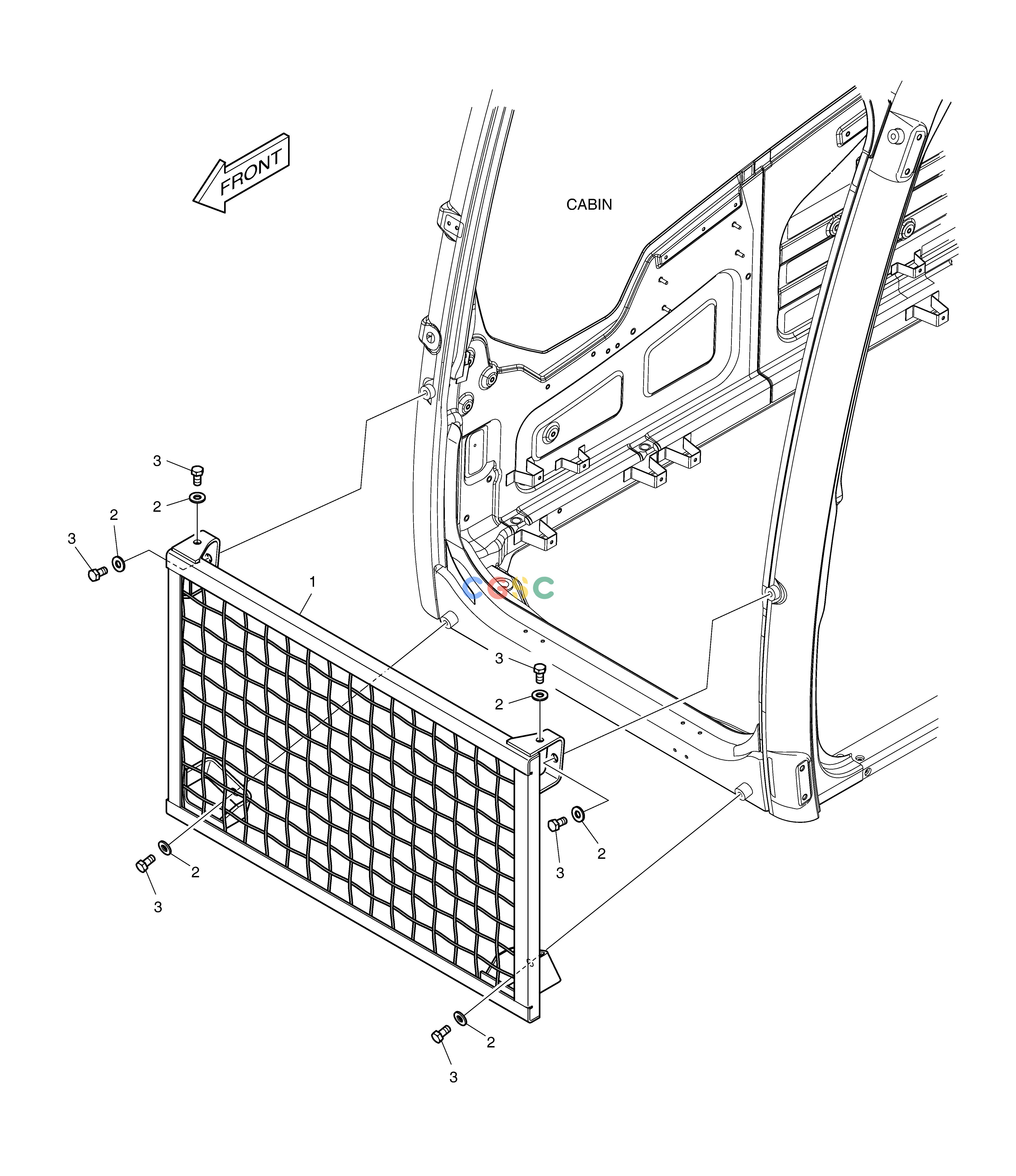 斗山零件查询CABIN LOWER GUARD DX350LC Doosan parts catalog online