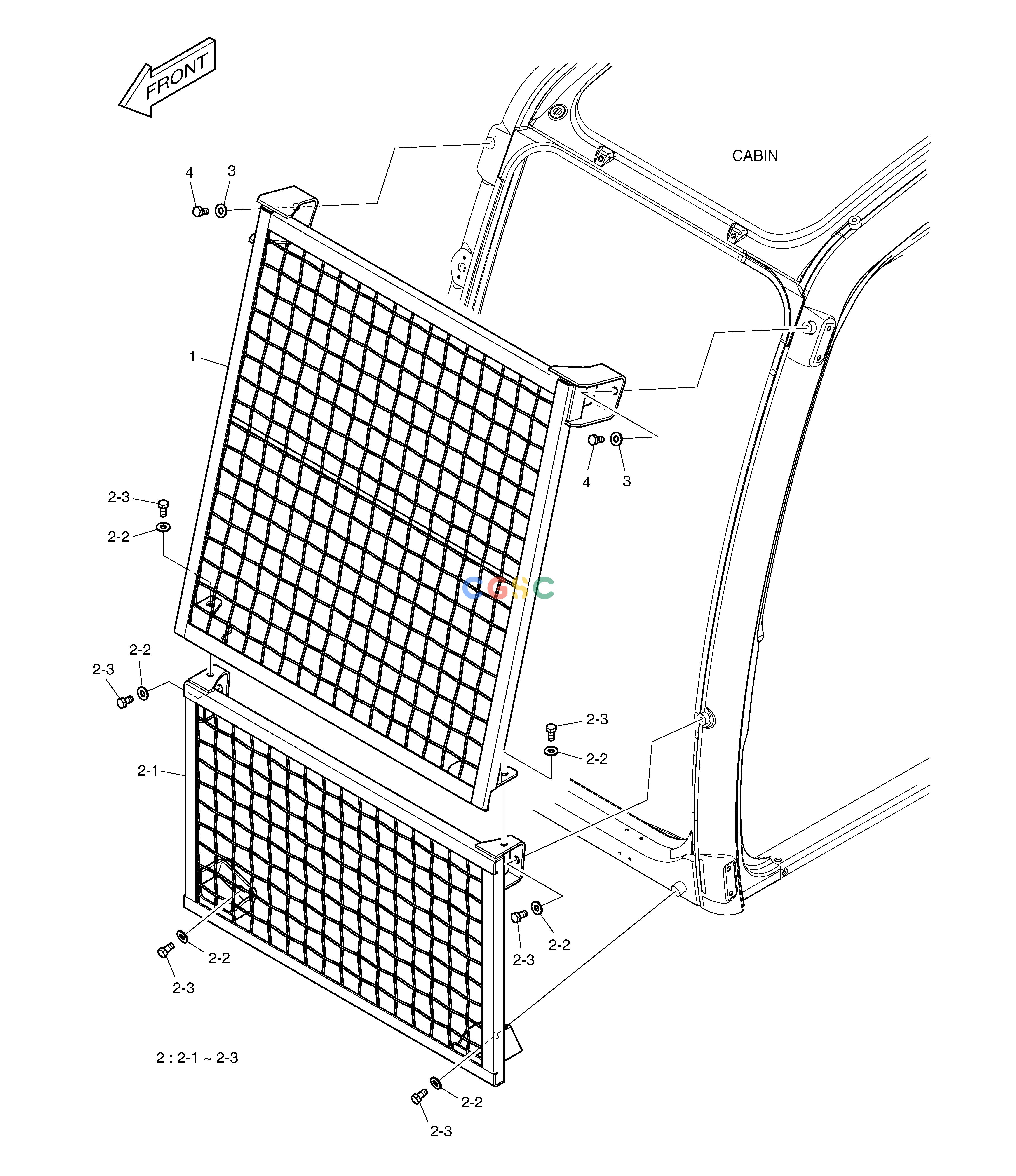 斗山零件查询WINDOW GUARD DX350LC Doosan parts catalog online