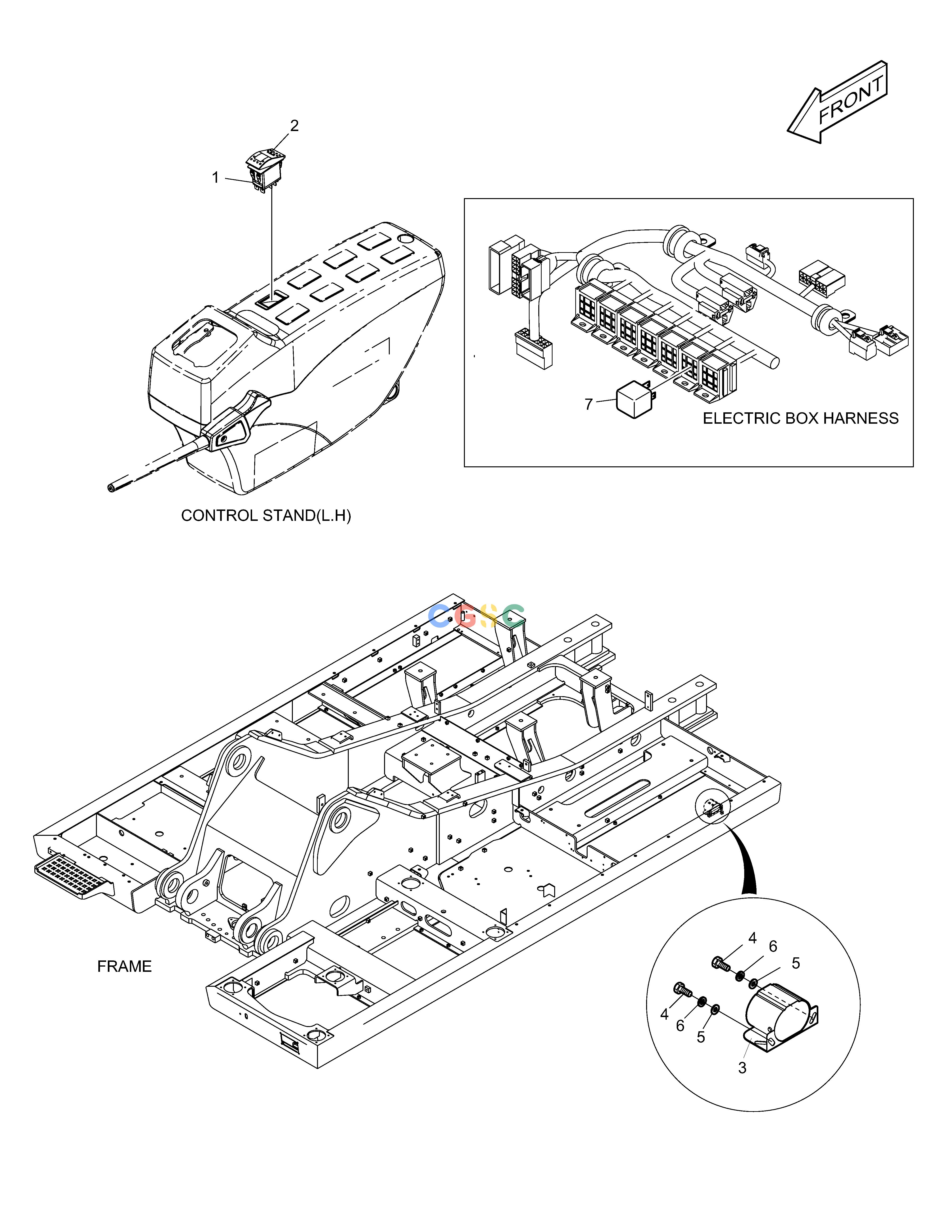 斗山零件查询TRAVEL ALARM DX350LC Doosan parts catalog online