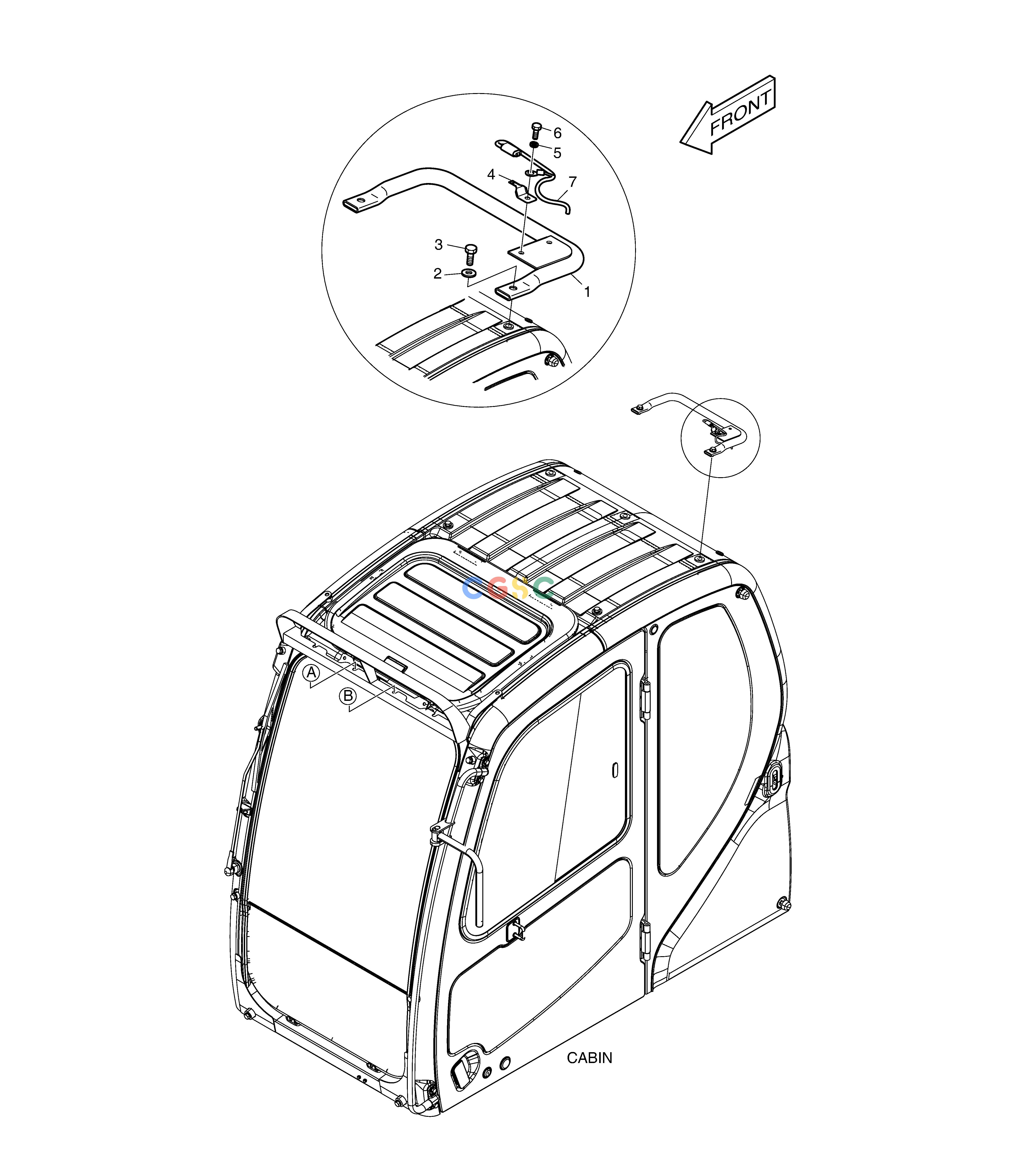 斗山零件查询ROTATING BEACON MOUNTING DX350LC Doosan parts catalog online