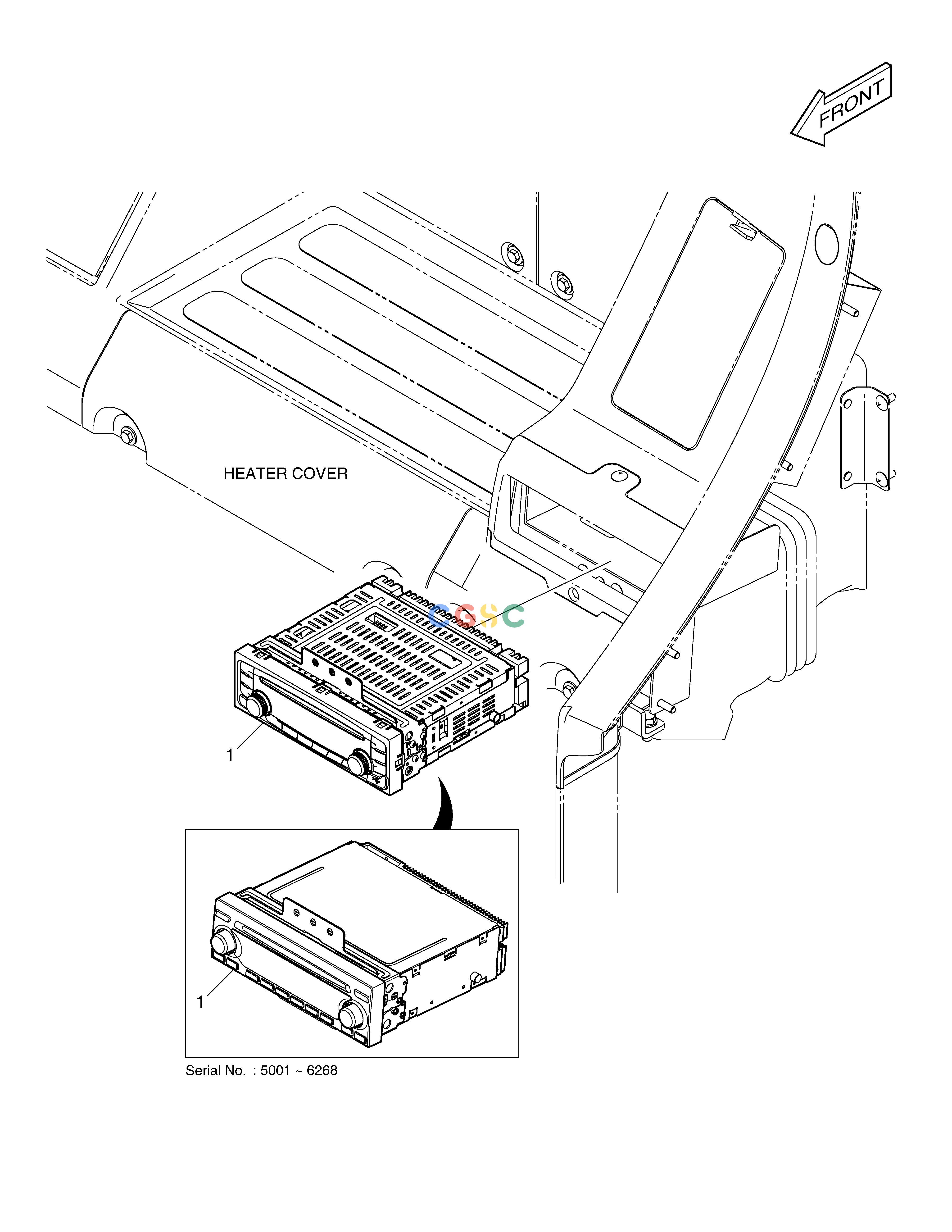 斗山零件查询CD PLAYER DX350LC Doosan parts catalog online