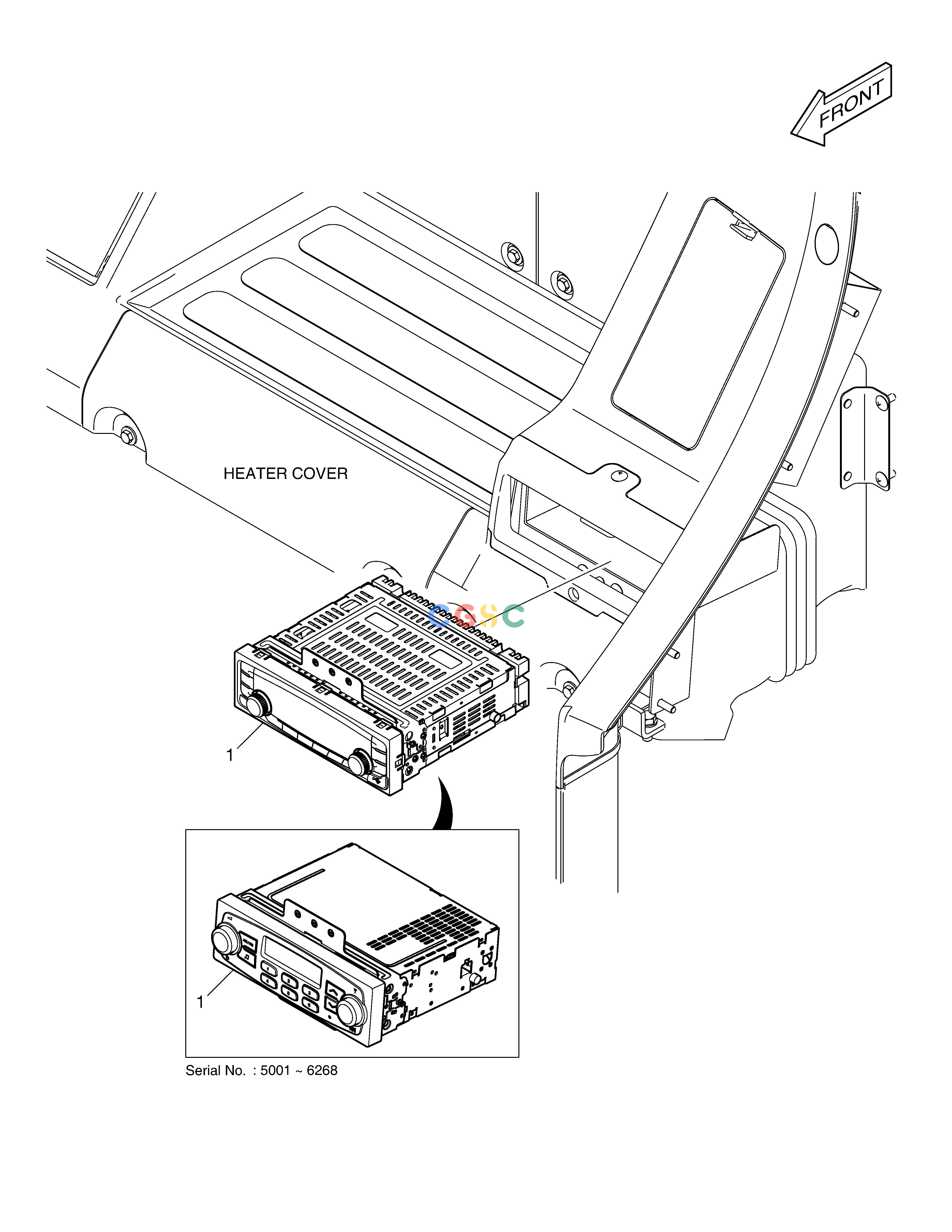 斗山零件查询RADIO DX350LC Doosan parts catalog online