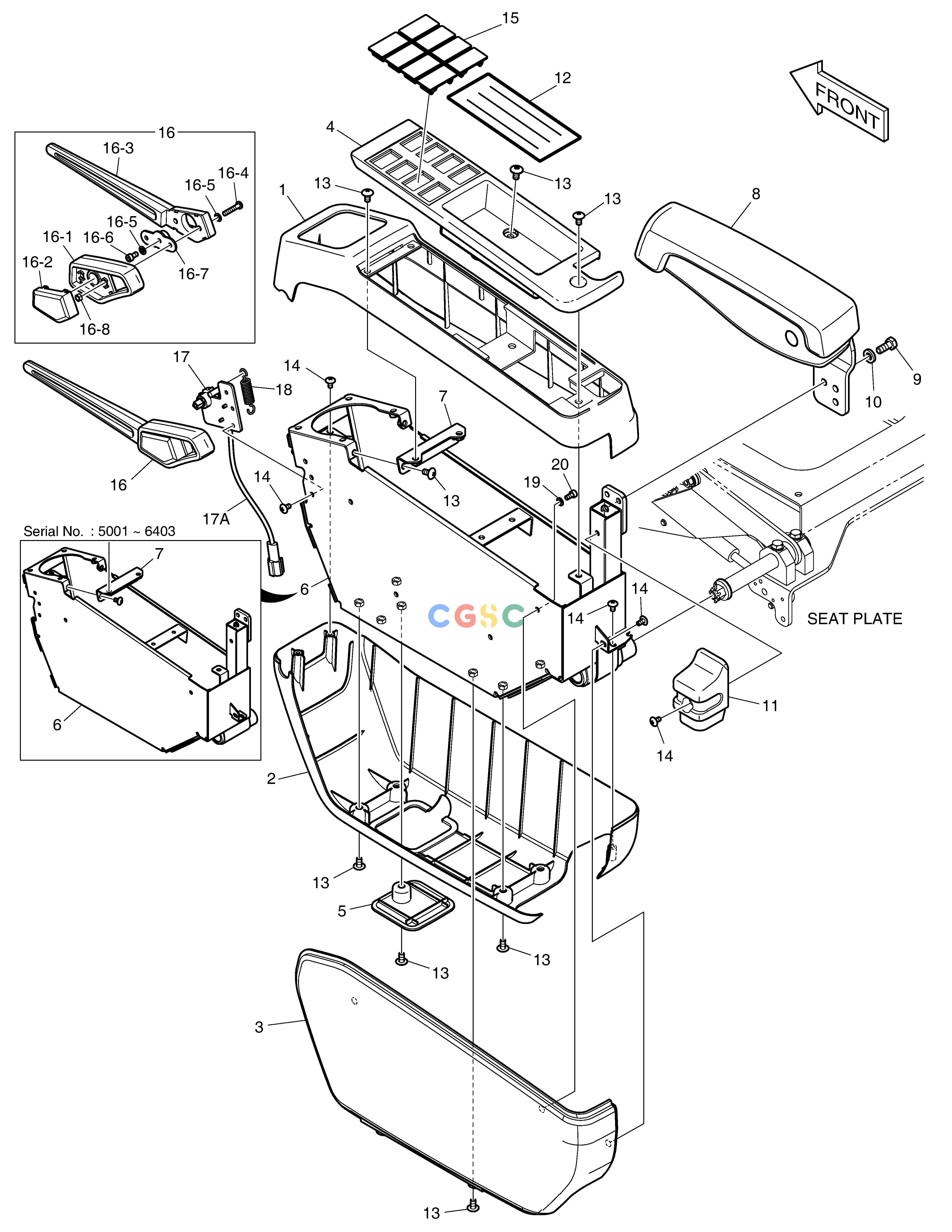 斗山零件查询CONTROL STAND - L.H(ROPS) DX350LC Doosan parts catalog online