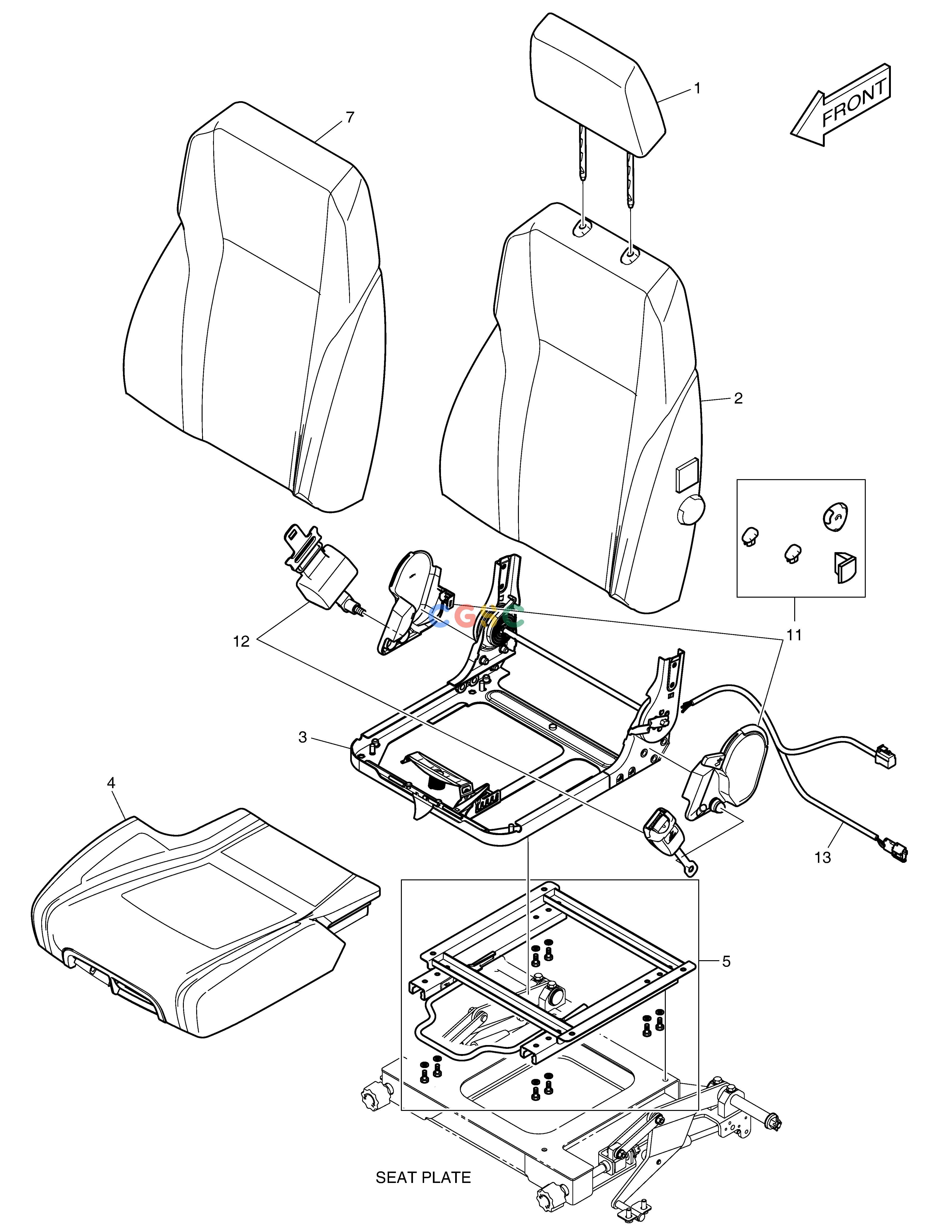 斗山零件查询SEAT - ROPS DX350LC Doosan parts catalog online