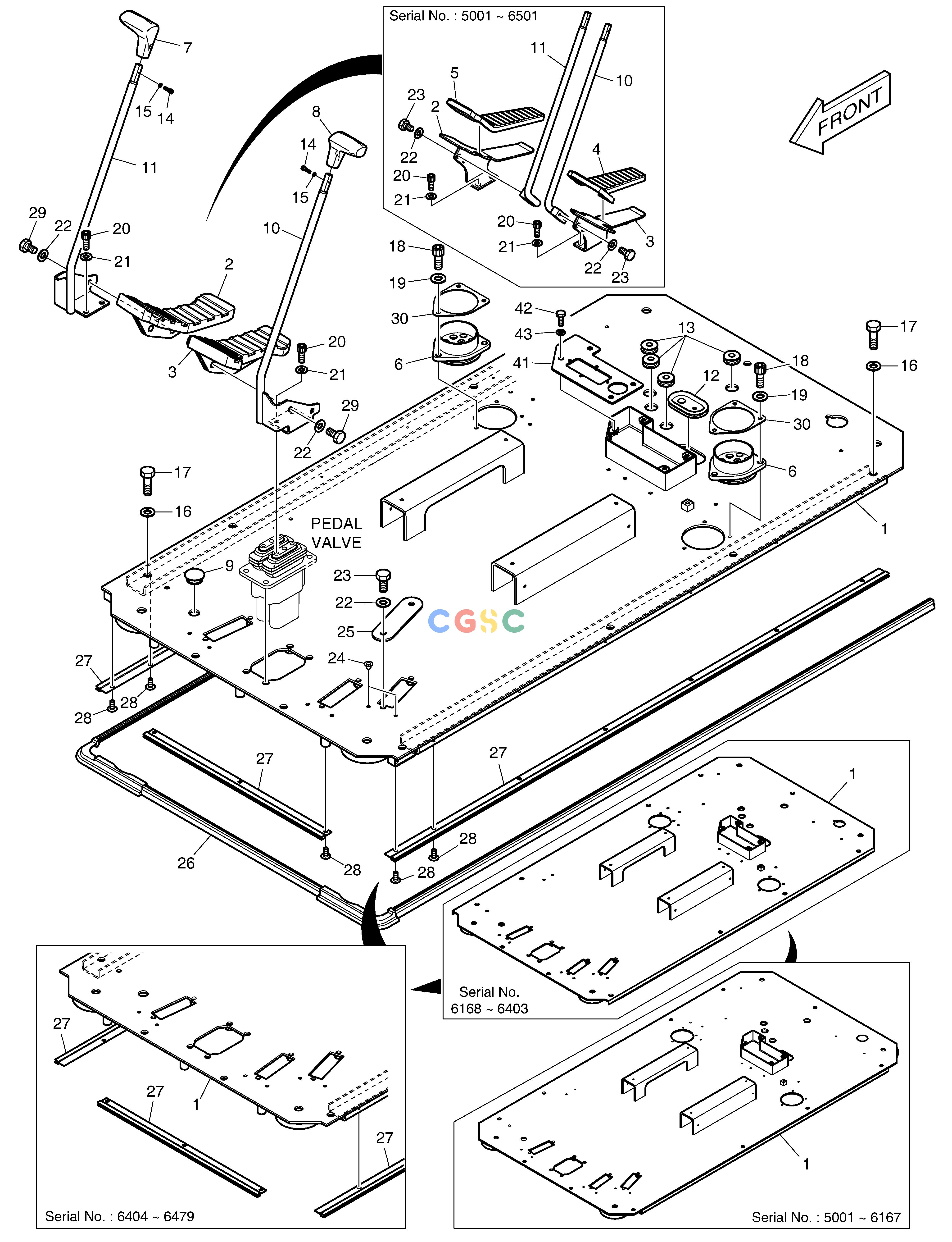 斗山零件查询FLOOR PLATE - ROPS DX350LC Doosan parts catalog online
