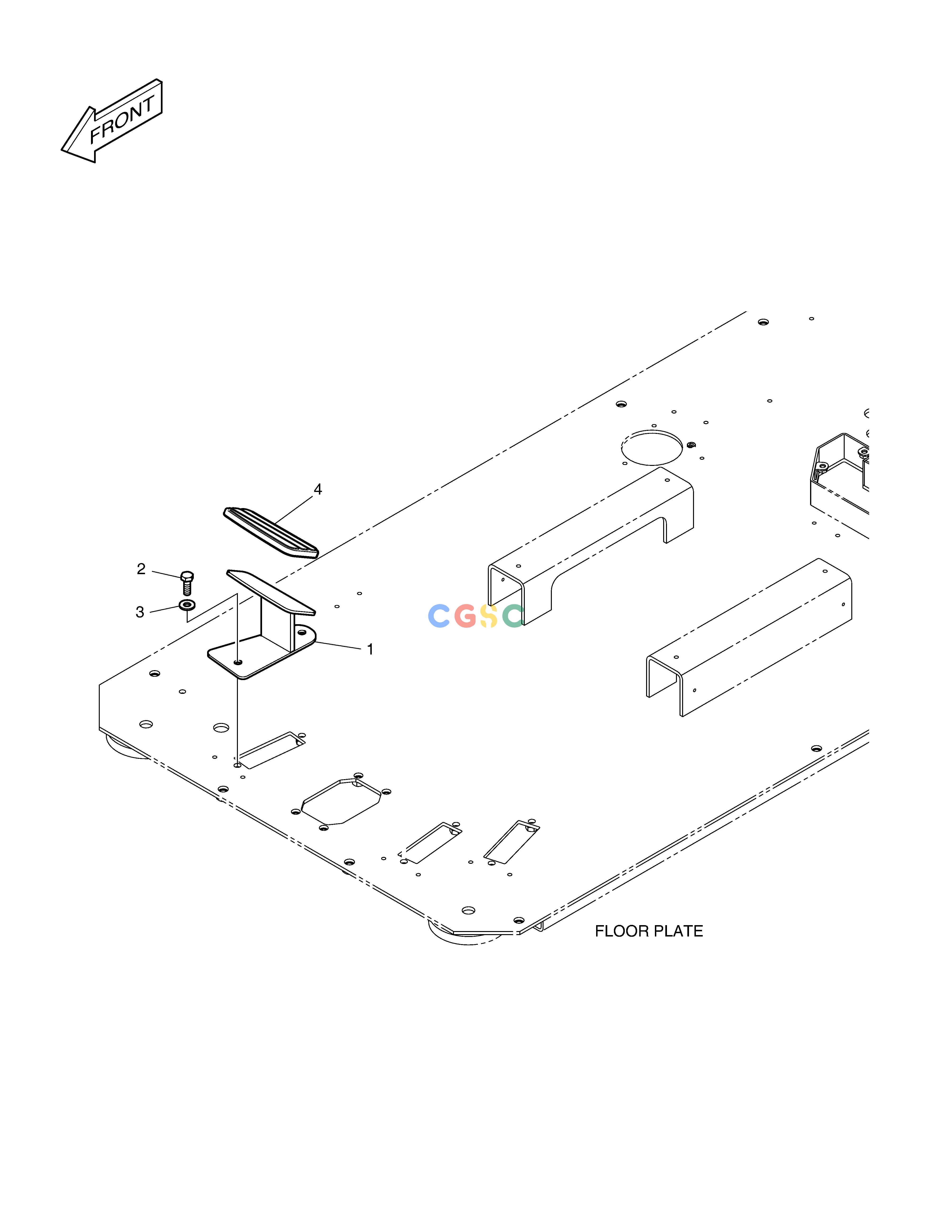 斗山零件查询FOOT REST - R.H(ROPS) DX350LC Doosan parts catalog online