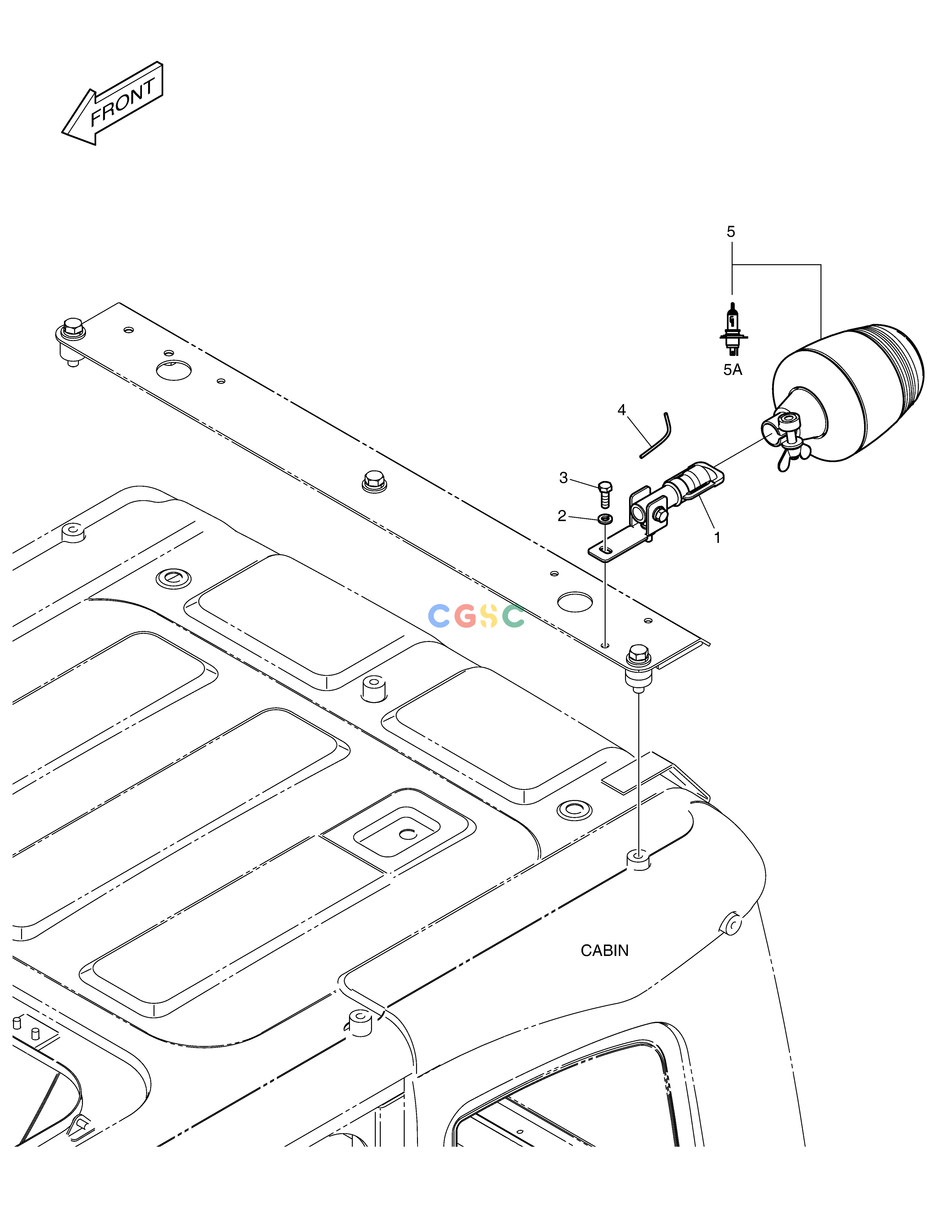 斗山零件查询ROTATING BEACON - ROPS(WITH LAMP) DX350LC Doosan parts catalog online