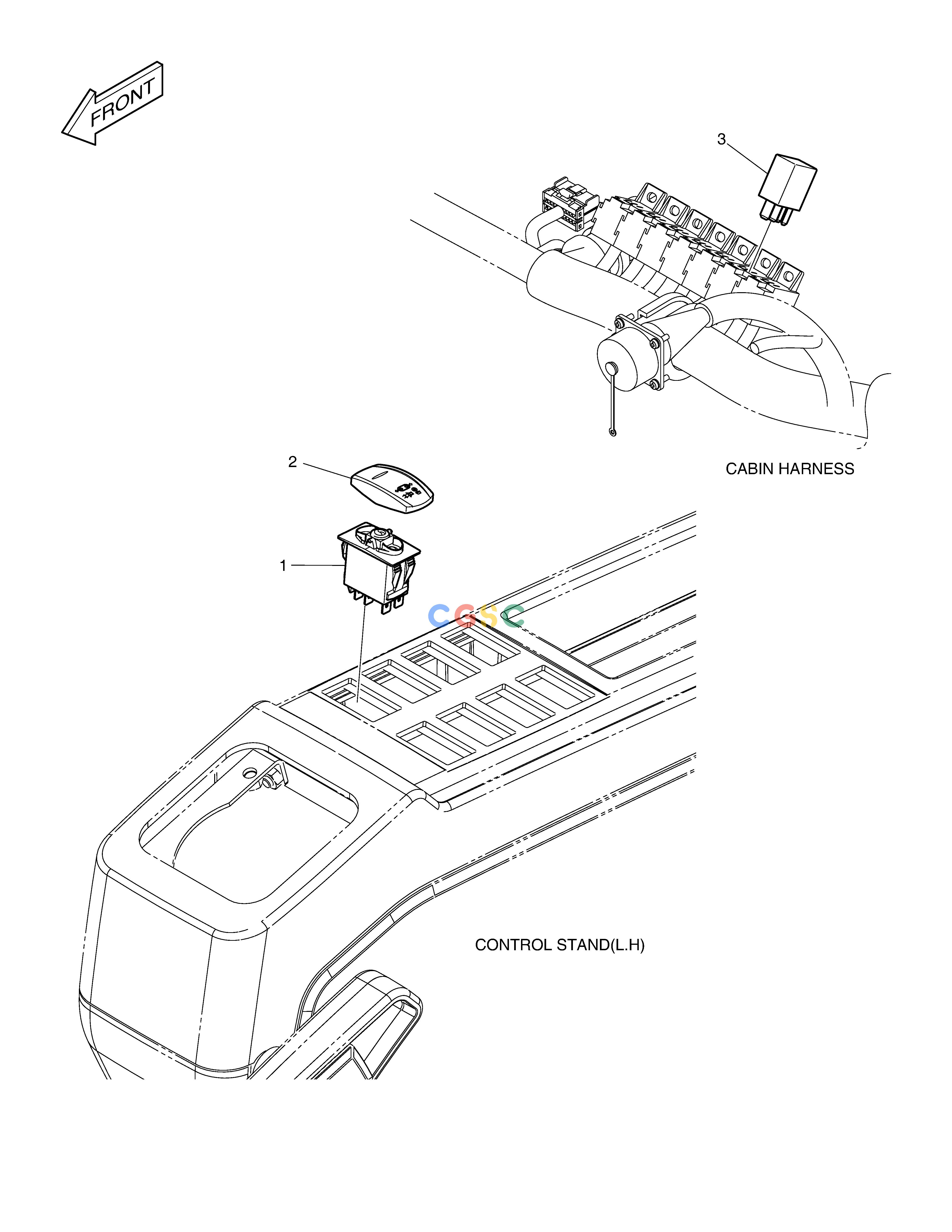 斗山零件查询TRAVEL ALARM - ROPS DX350LC Doosan parts catalog online
