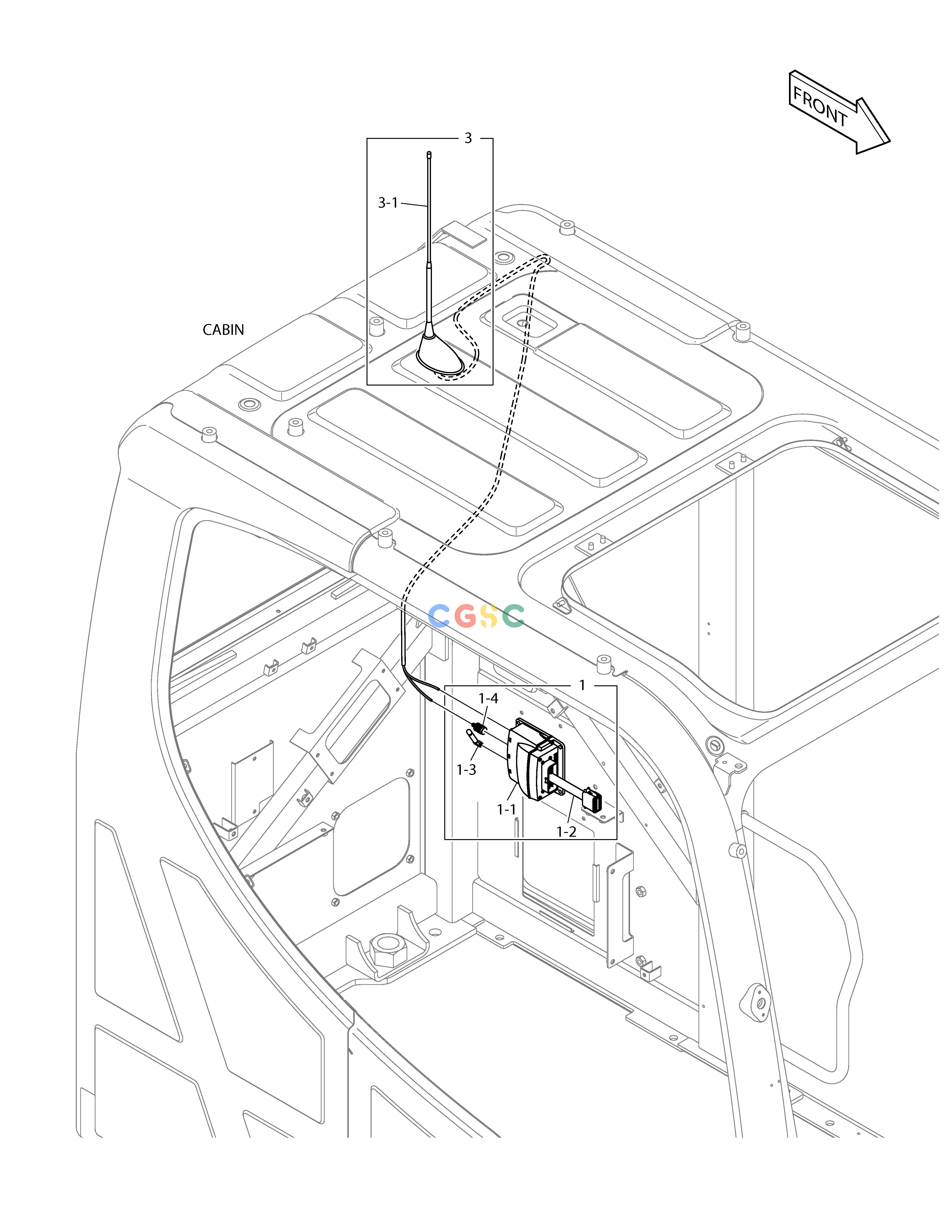 斗山零件查询TMS - NA(ROPS) DX350LC Doosan parts catalog online