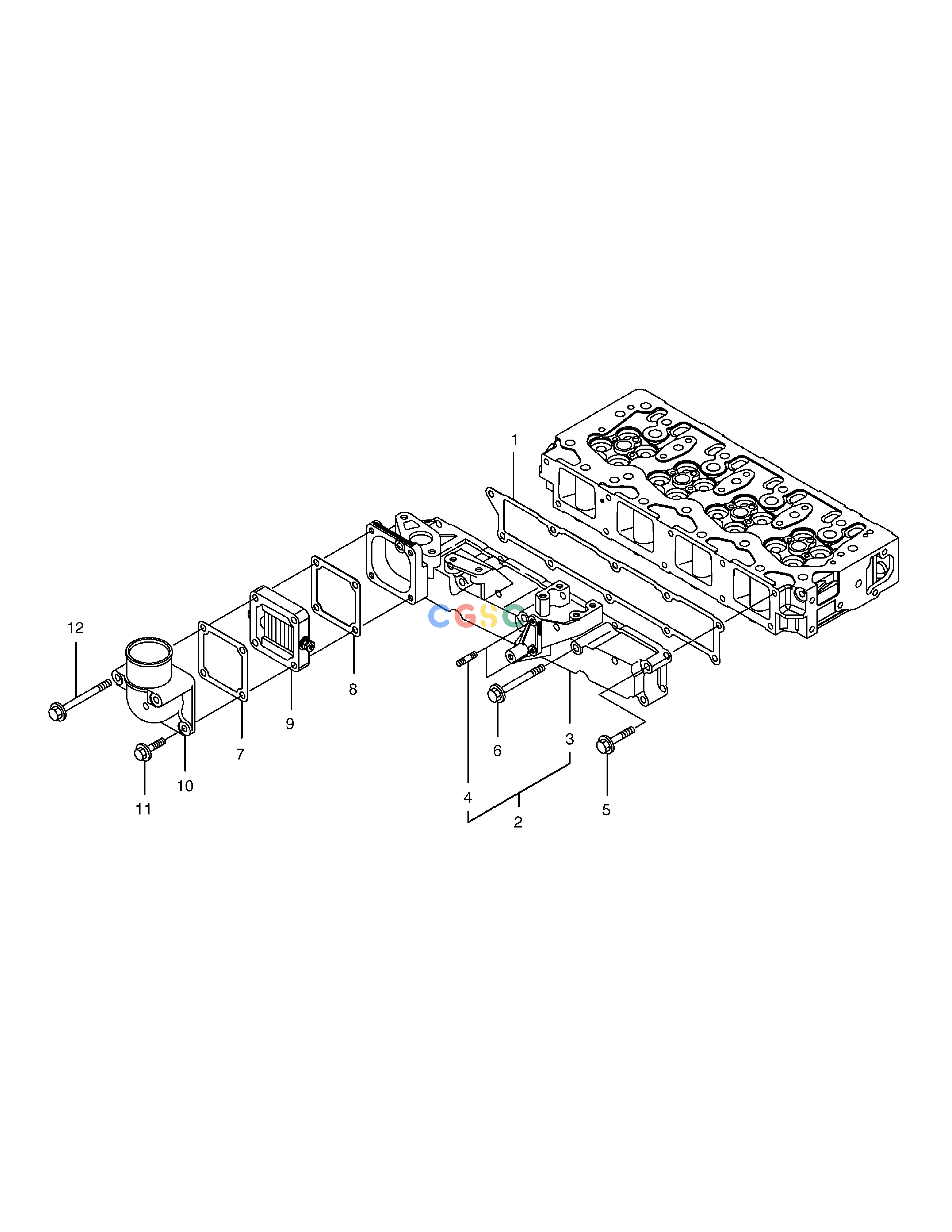斗山零件查询SUCTION MANIFOLD E80 Doosan parts catalog online