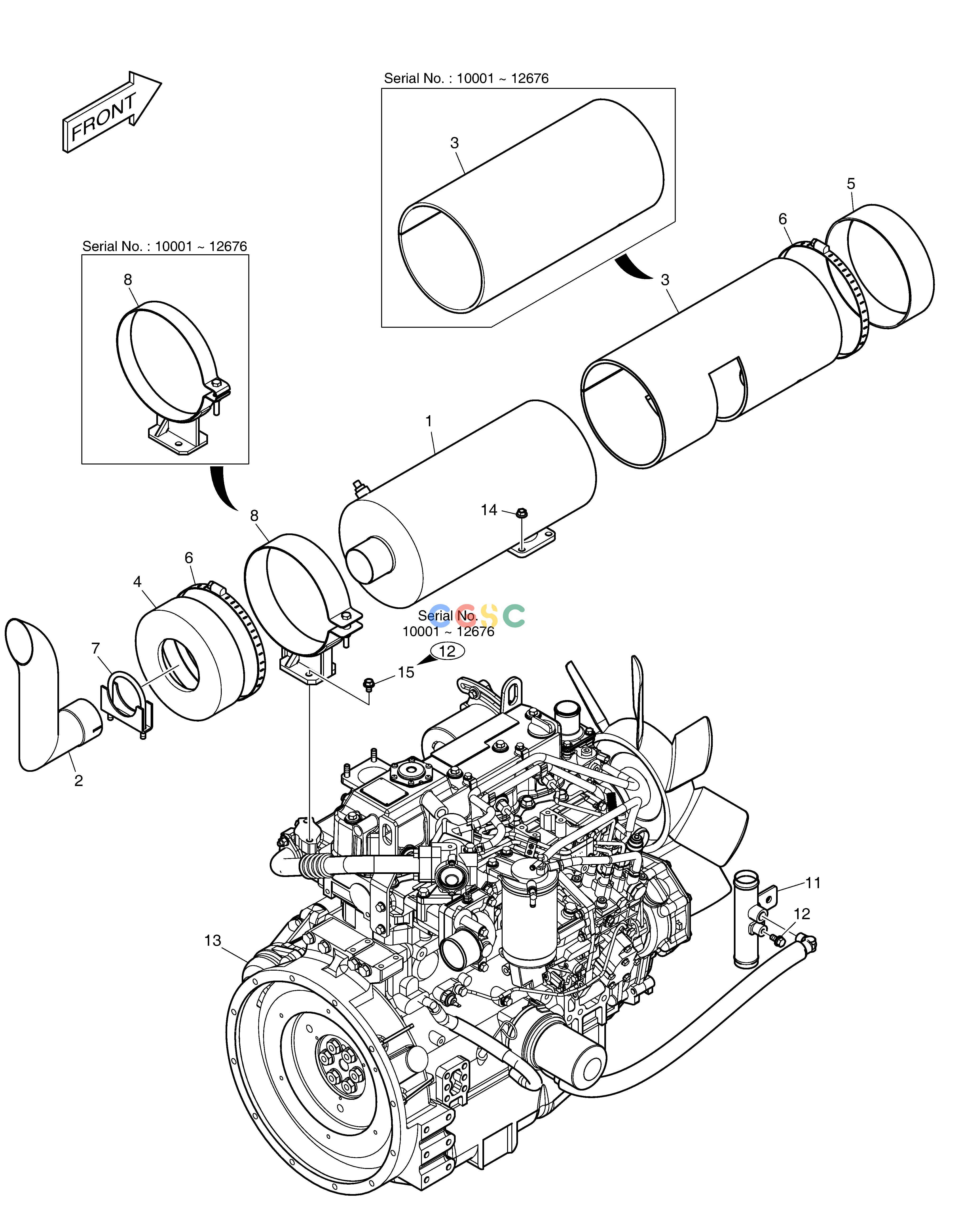 斗山零件查询ENGINE ASS'Y - NA E80 Doosan parts catalog online