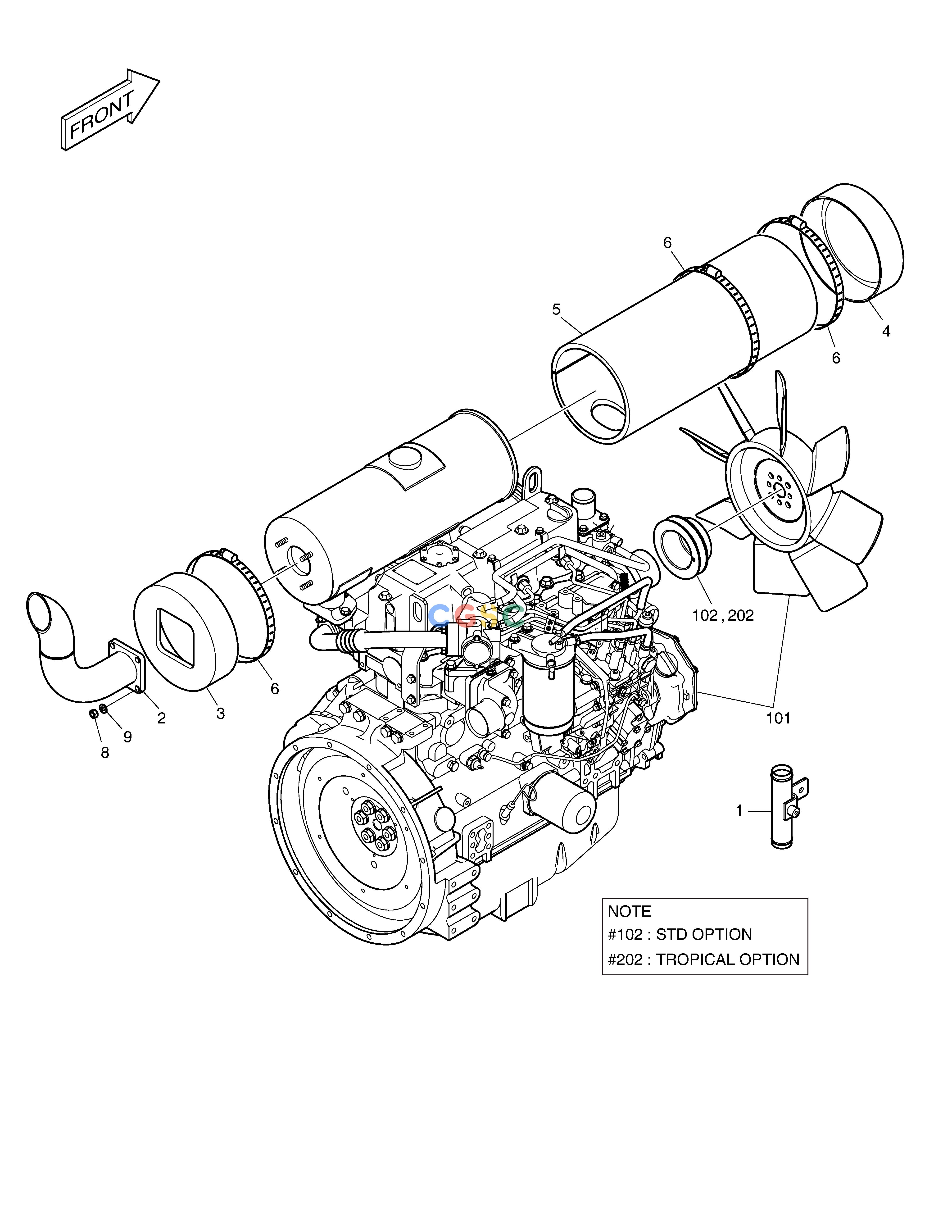 斗山零件查询ENGINE ASS'Y - EMEA E80 Doosan parts catalog online