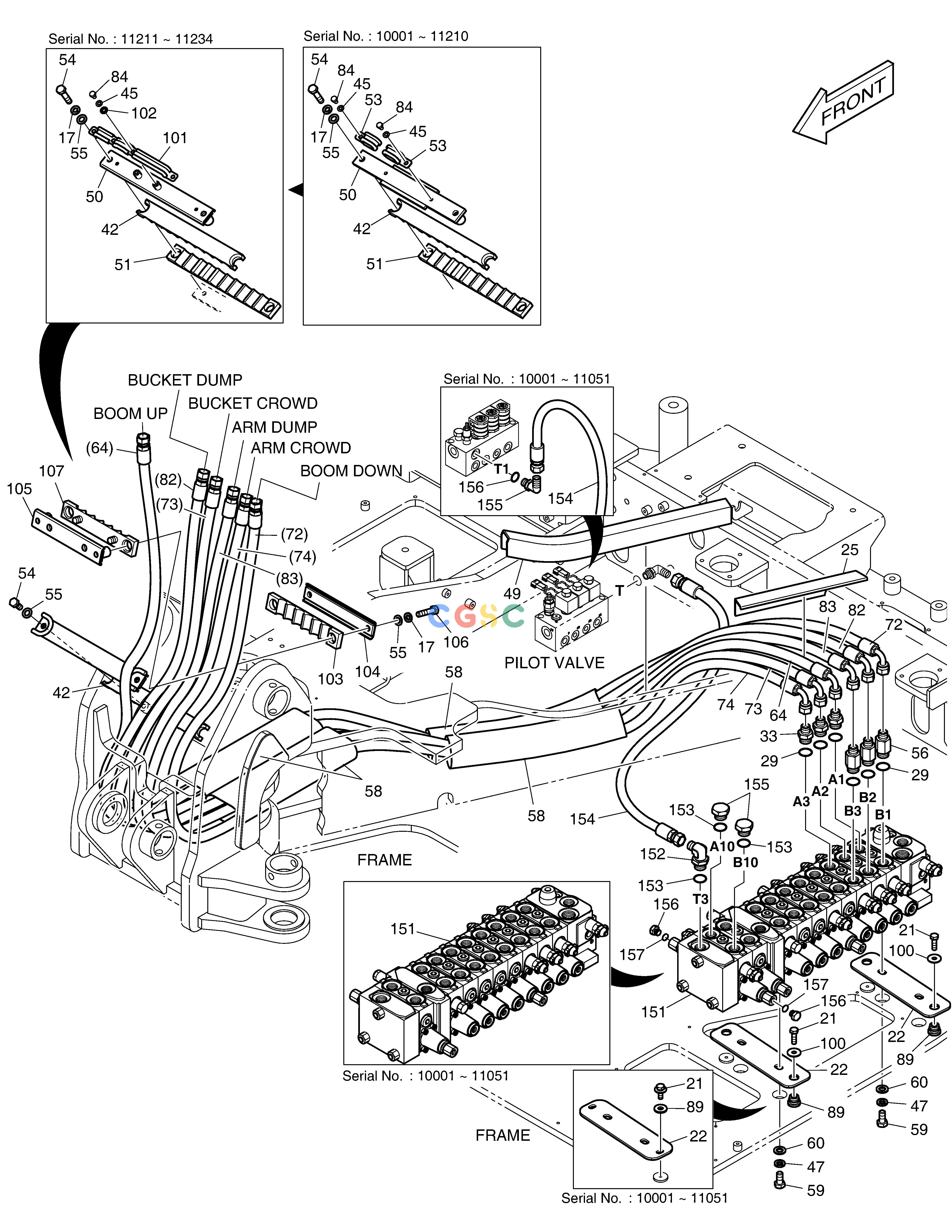 斗山零件查询MAIN PIPING(1) E80 Doosan parts catalog online