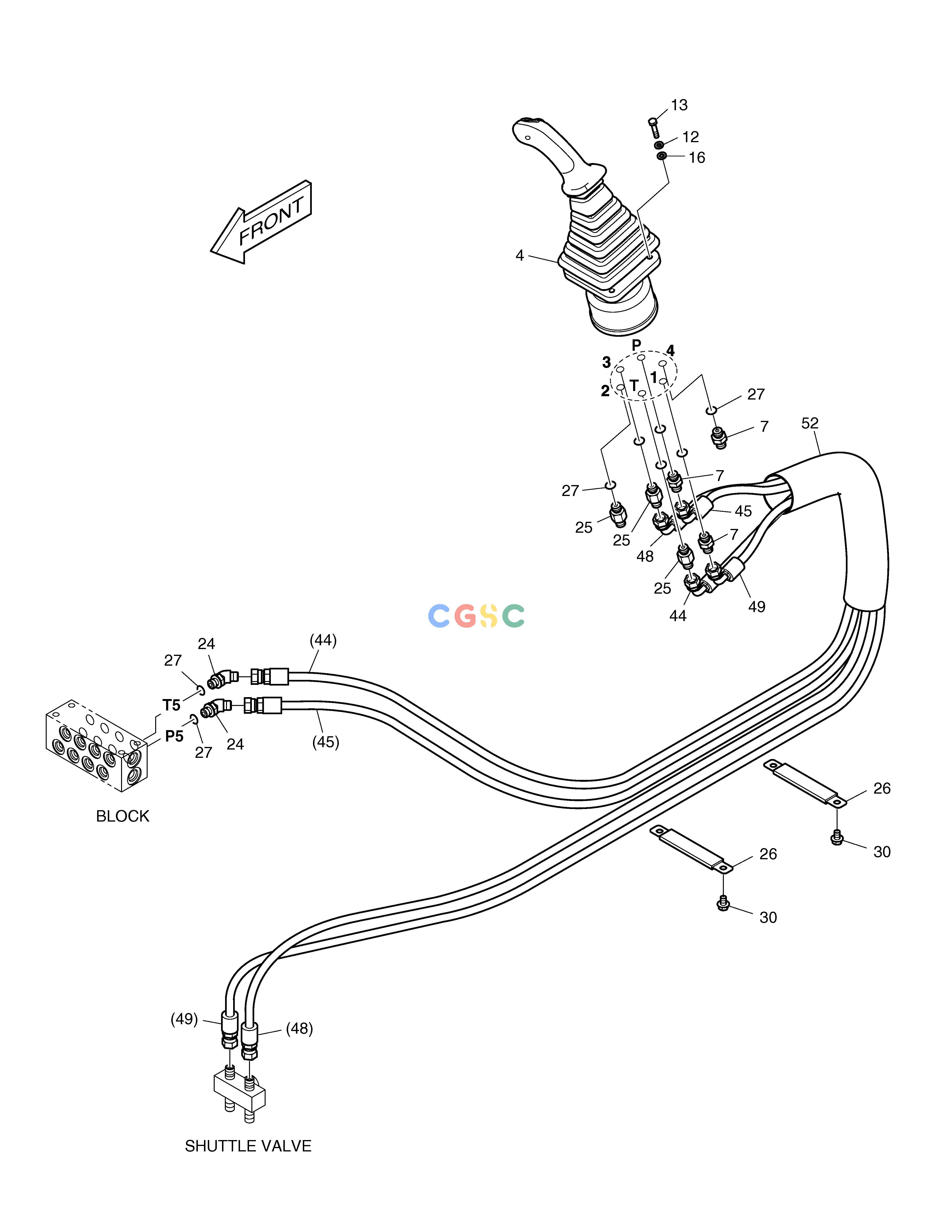 斗山零件查询PILOT PIPING(4) E80 Doosan parts catalog online