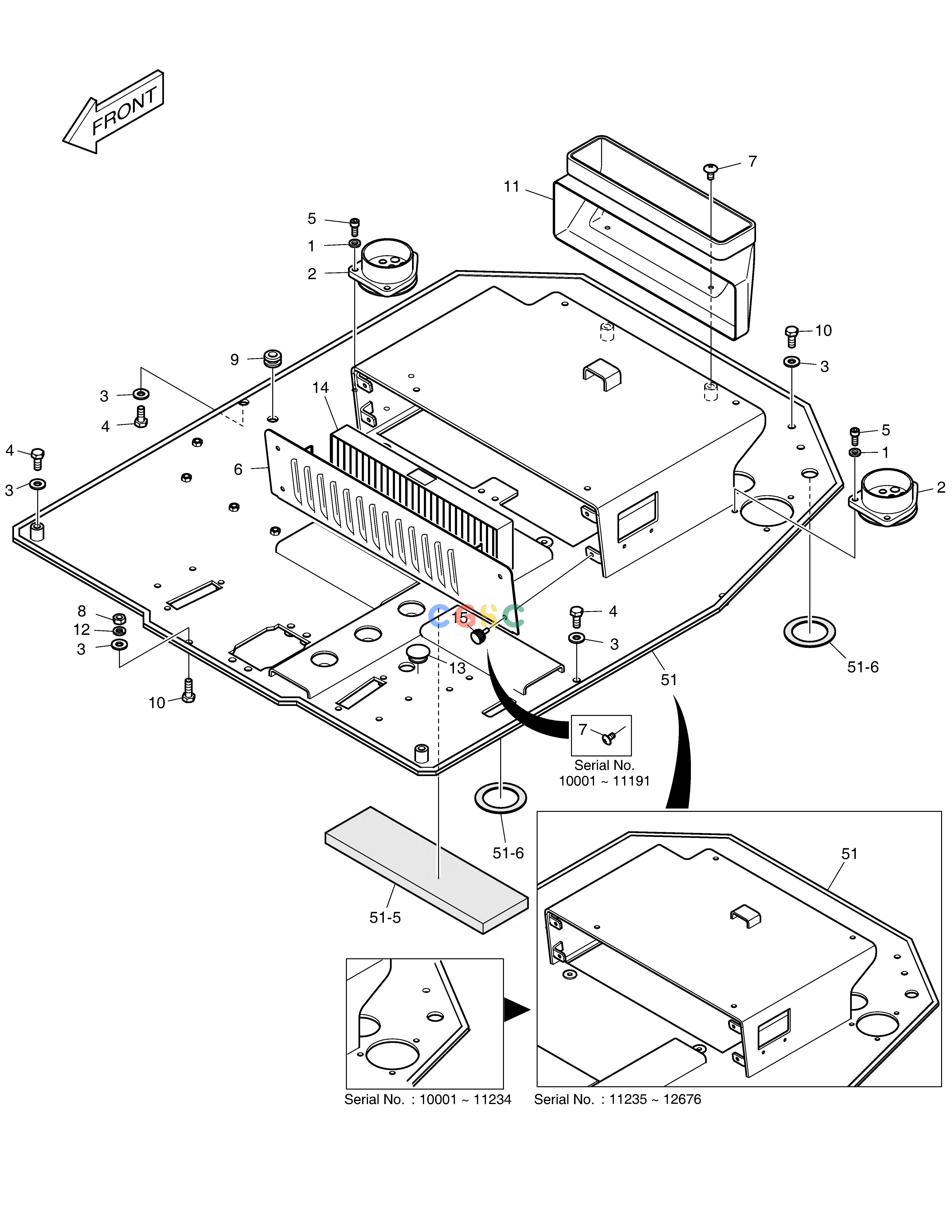 斗山零件查询FLOOR PLATE E80 Doosan parts catalog online
