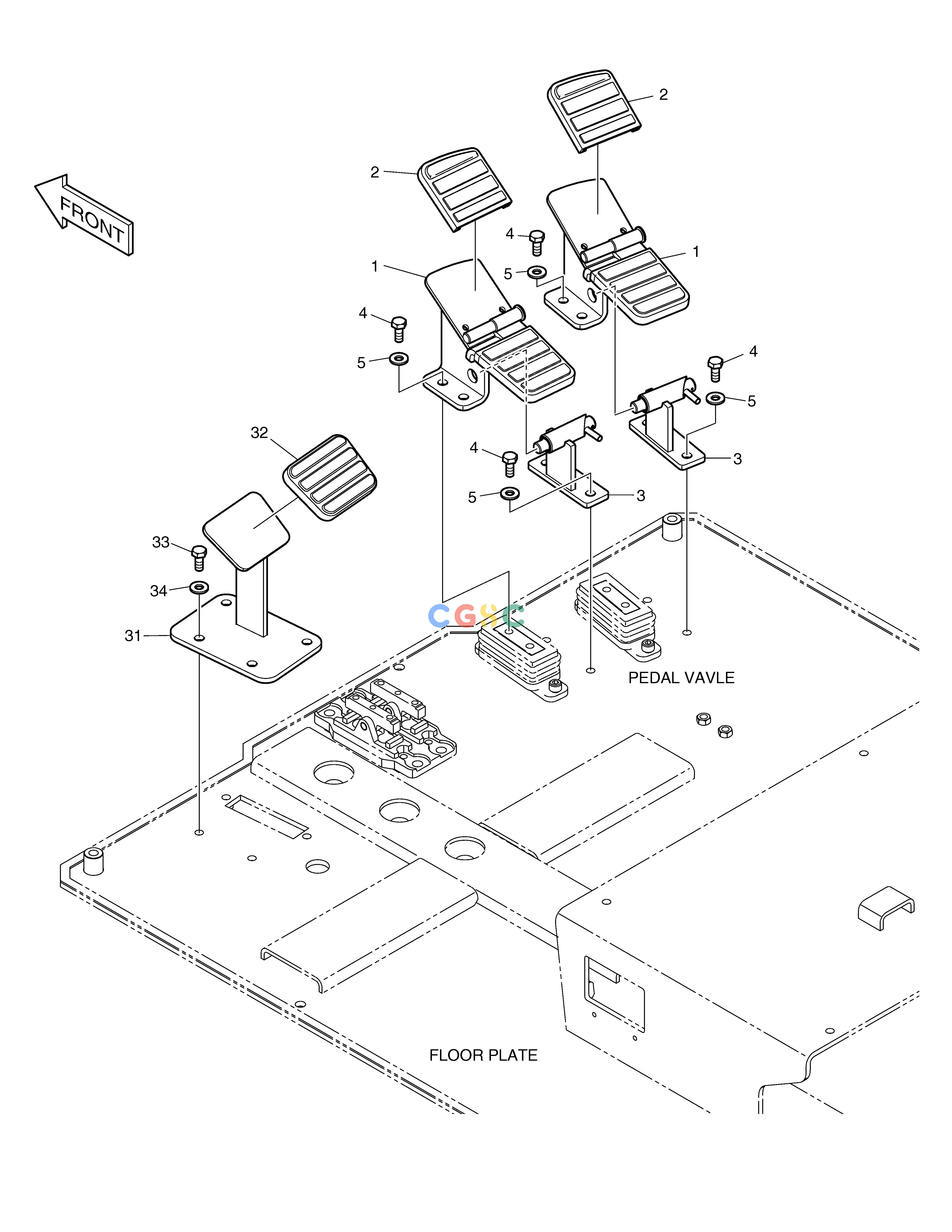 斗山零件查询LEVER - BOOM SWING / 1 & 2 WAY E80 Doosan parts catalog online
