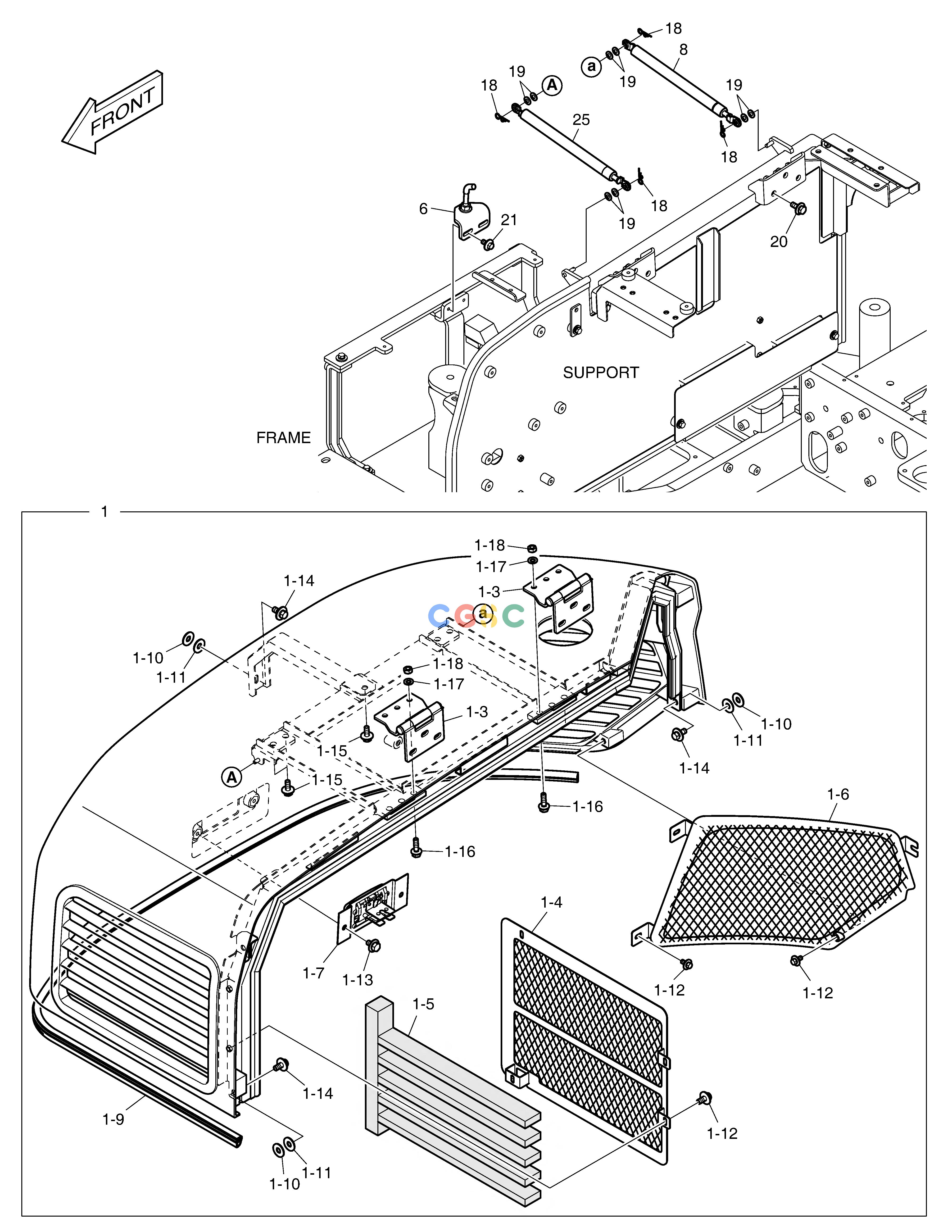 斗山零件查询BONNET(1) E80 Doosan parts catalog online