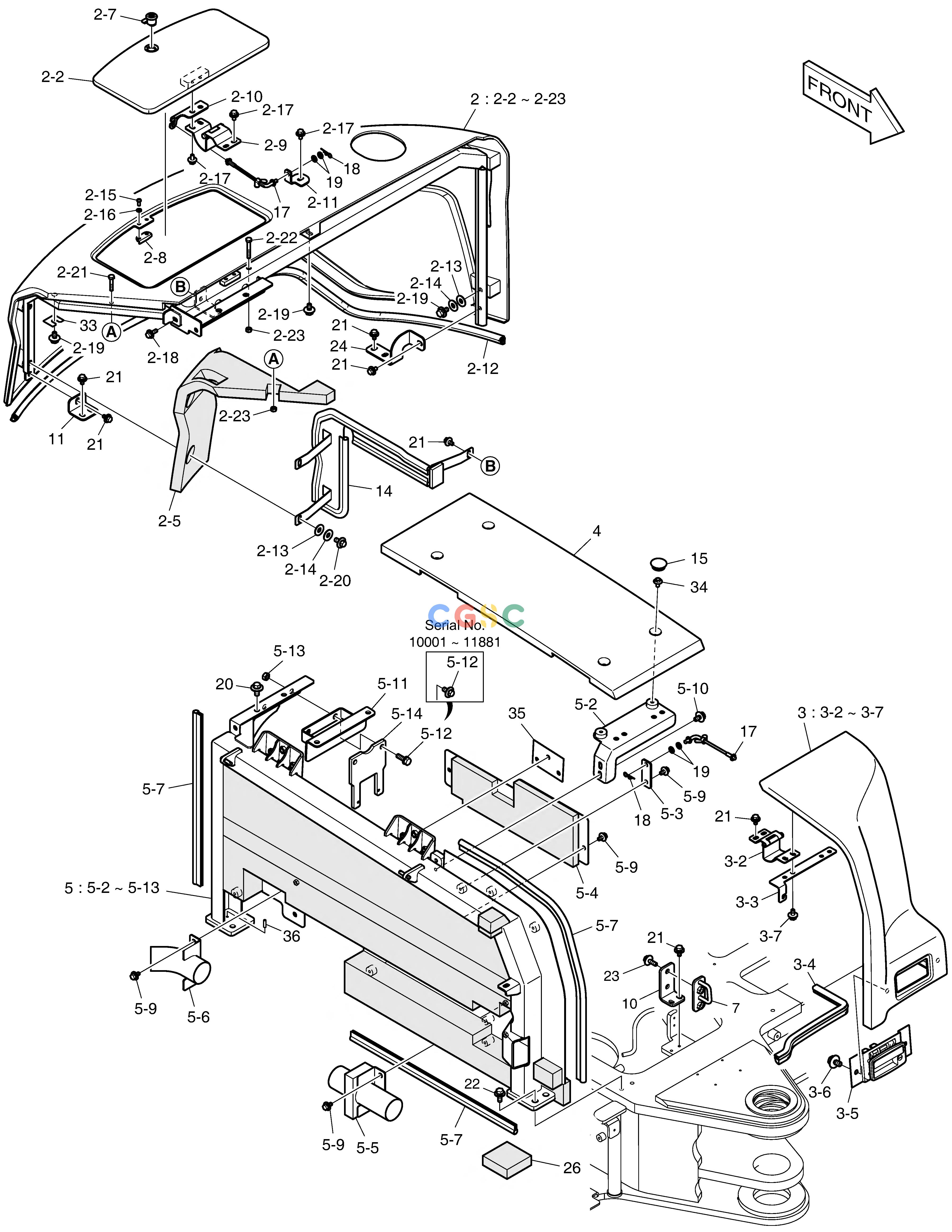 斗山零件查询BONNET(2) E80 Doosan parts catalog online